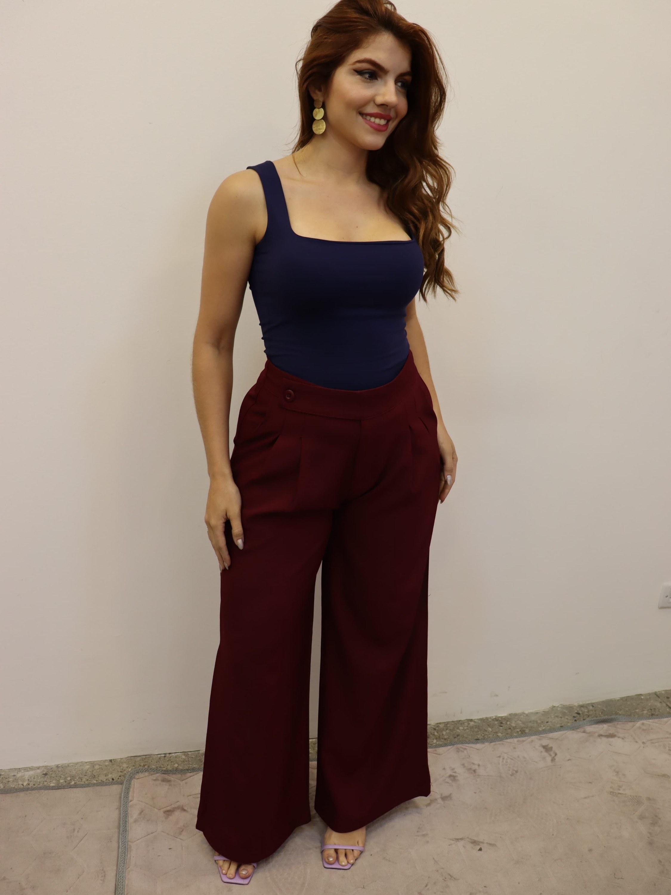 Domi Modas- Calça Pantalona Luis Twill 88400