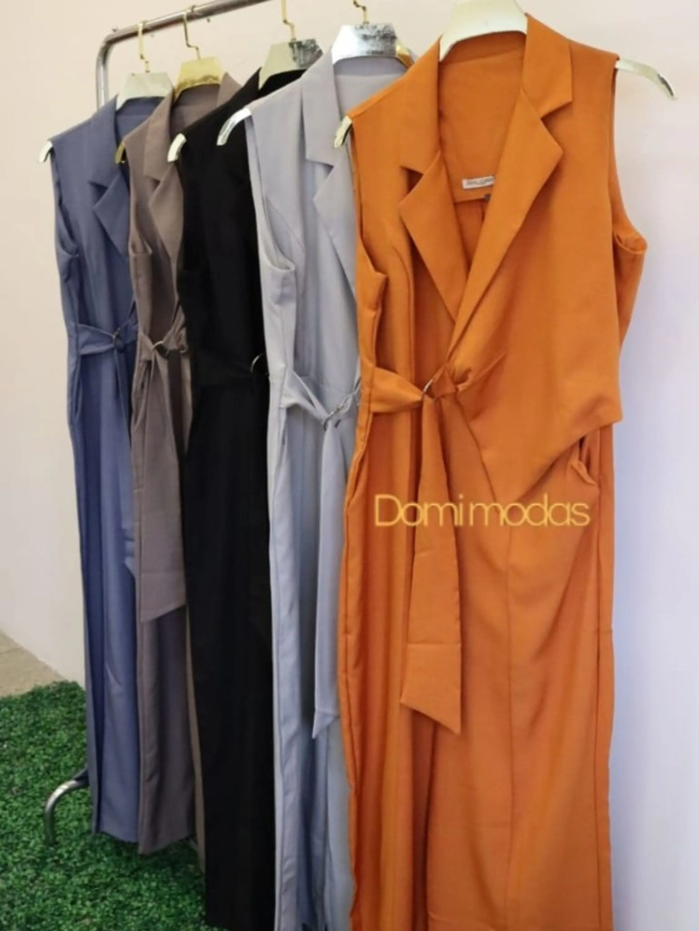 Domi Modas Macacão Feminino modelo assimétrico 88000