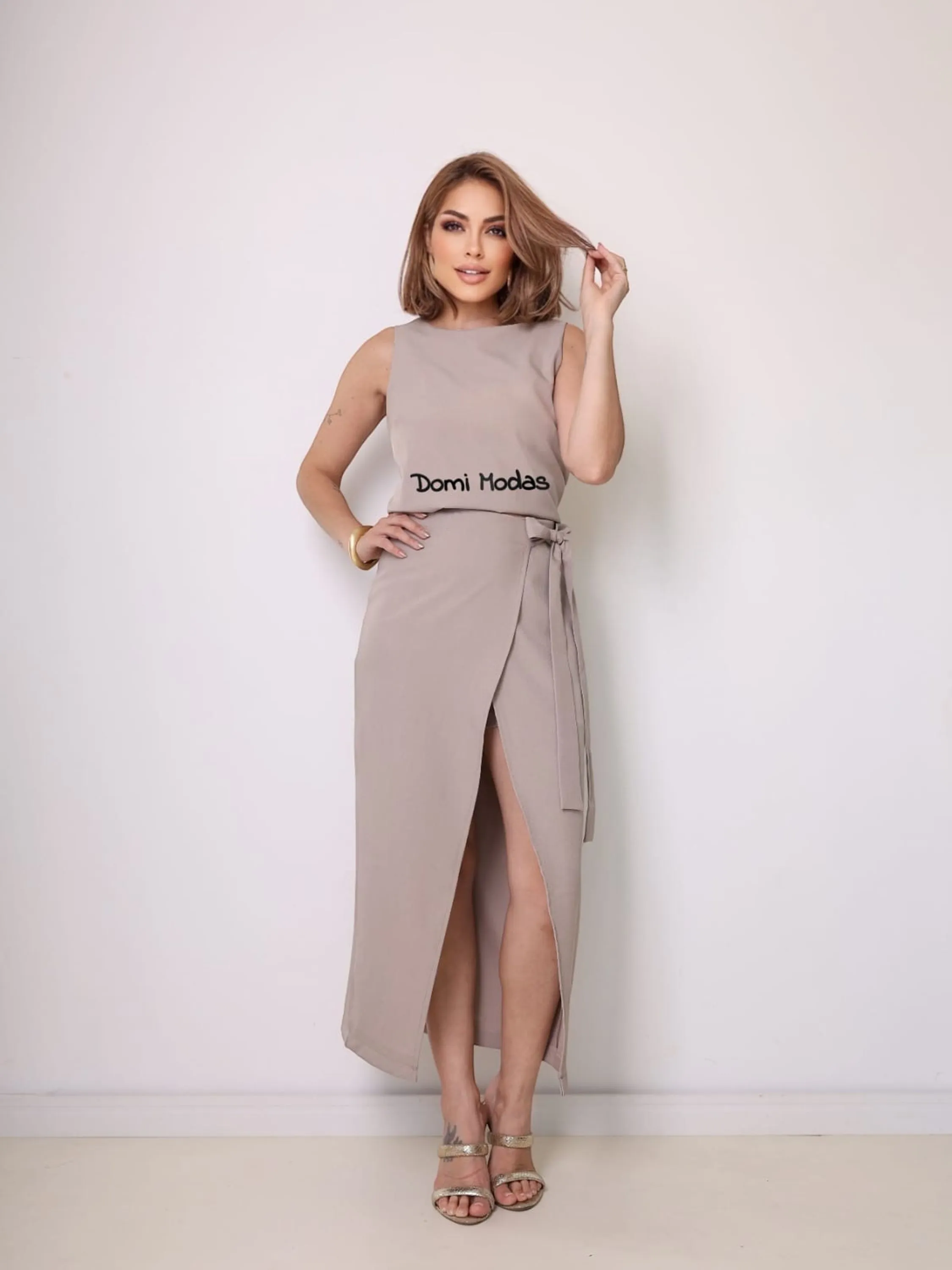 Domi Modas Conjunto feminino Luis Twill