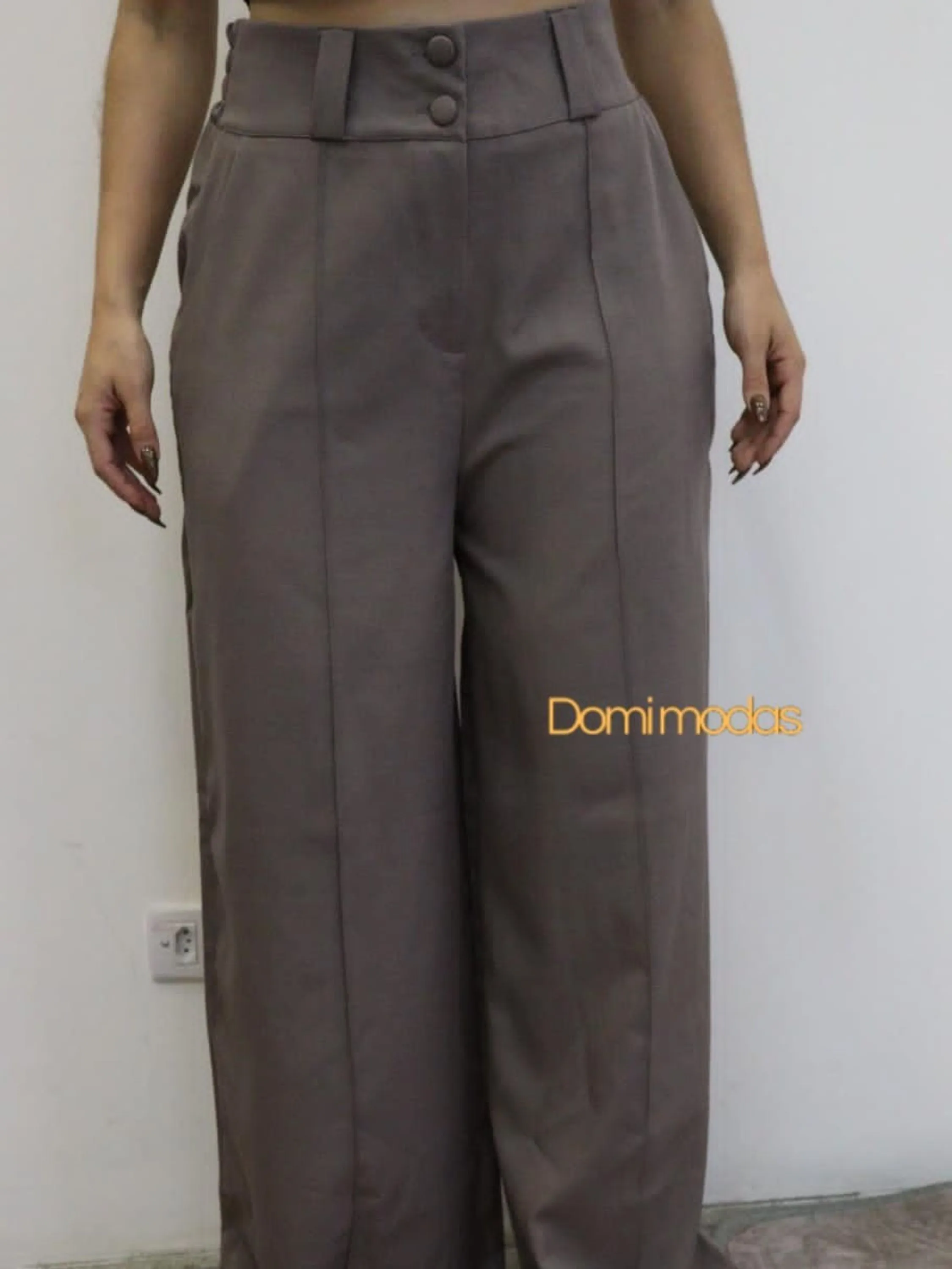 Domi Modas Calça Feminina Pantalona Plus Size LT8406