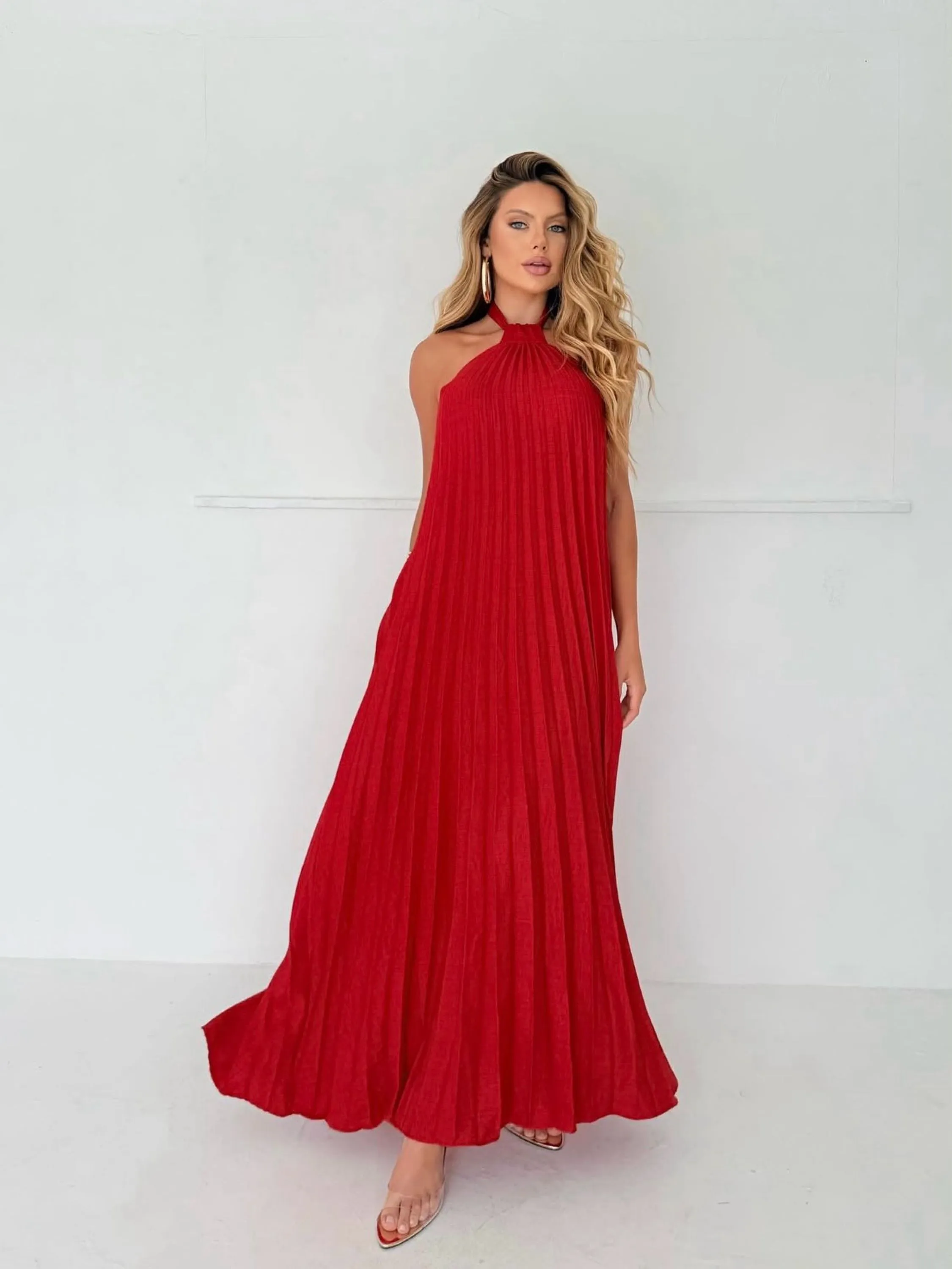 Vestido plissado Atenas