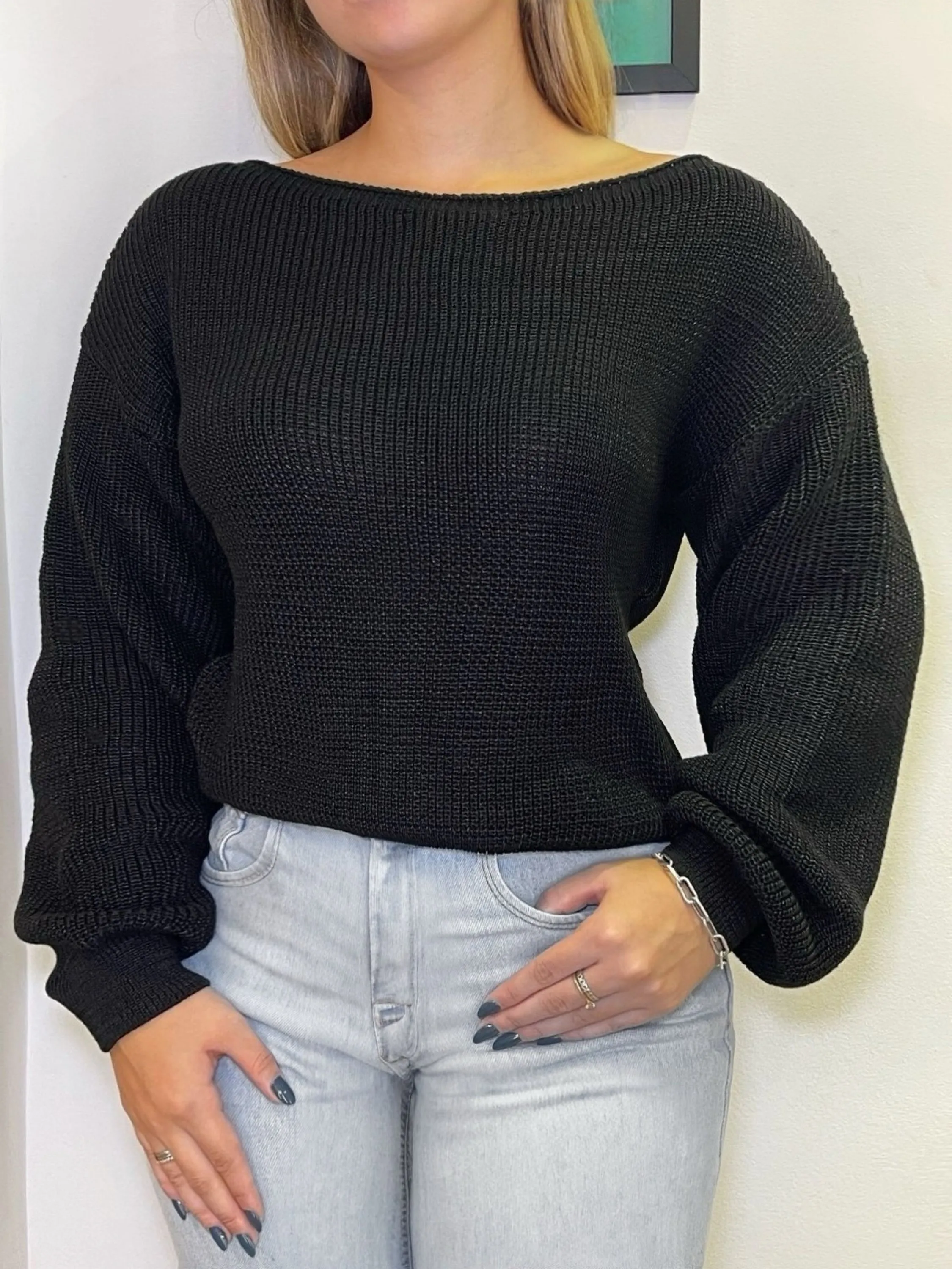 Blusa malha tricot