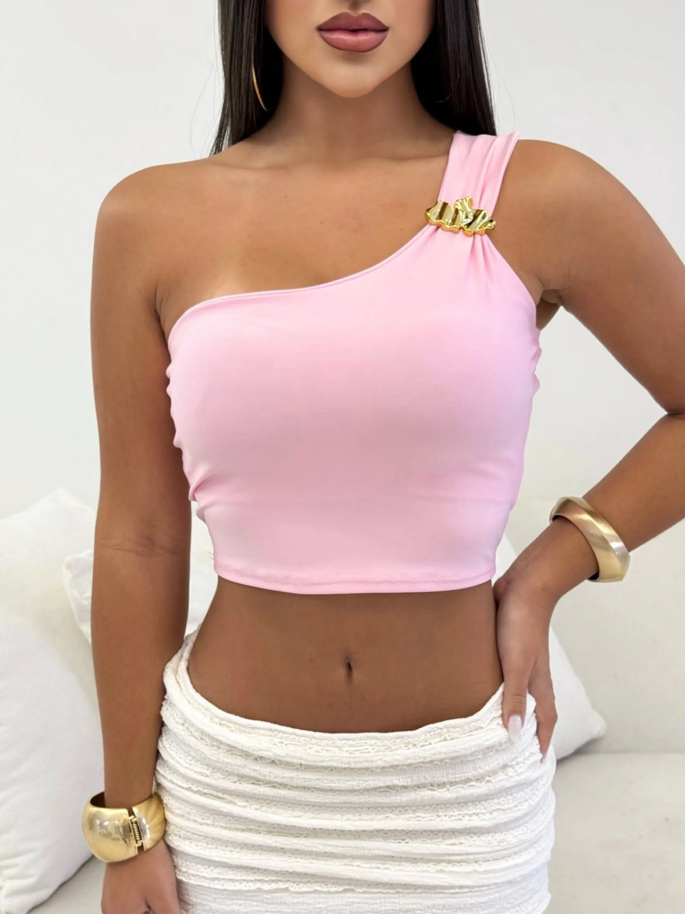 Cropped nula manga Mari