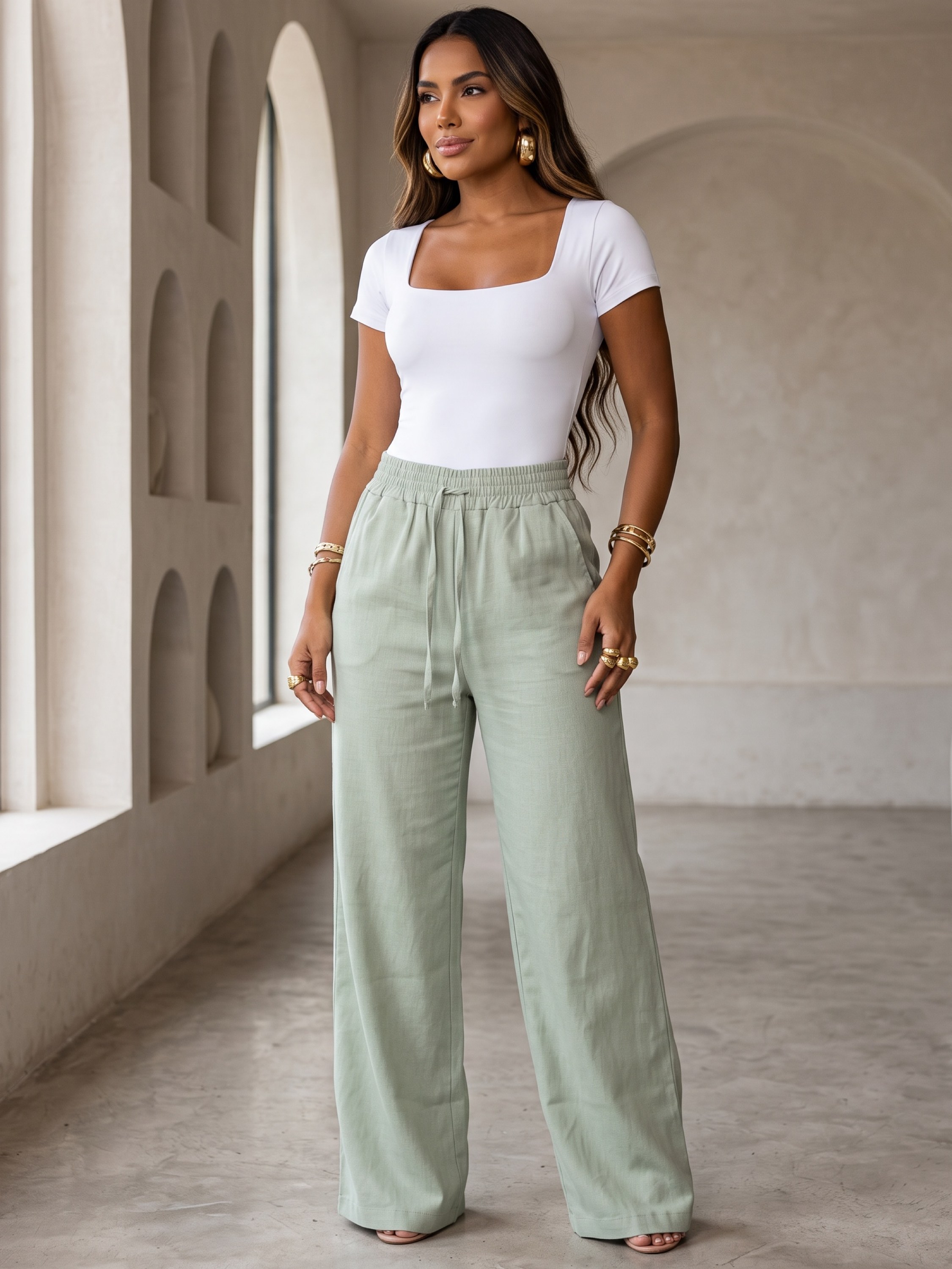 Calça track pants lisa