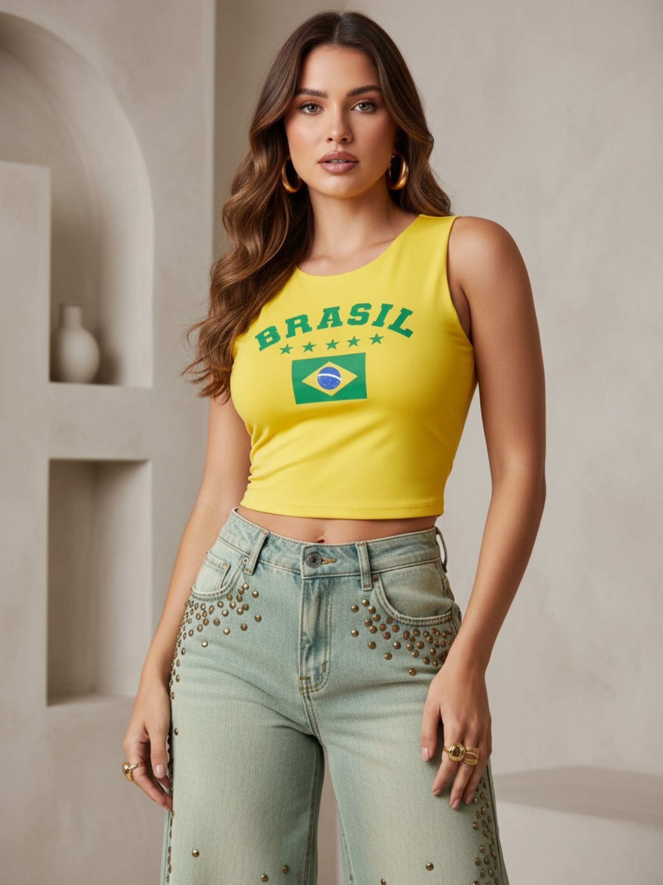 Blusinha regata Brasil