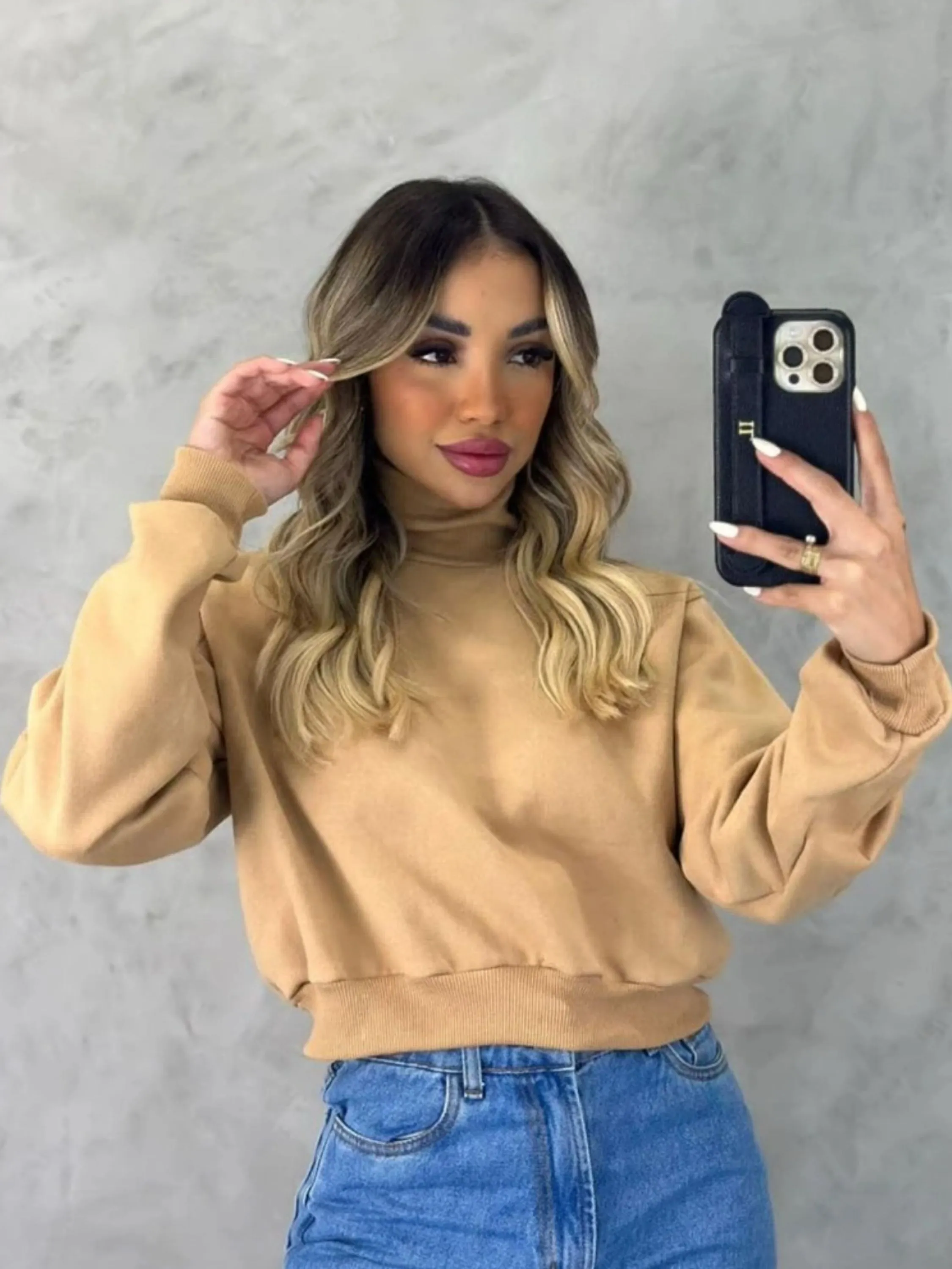 Blusa moletom golinha