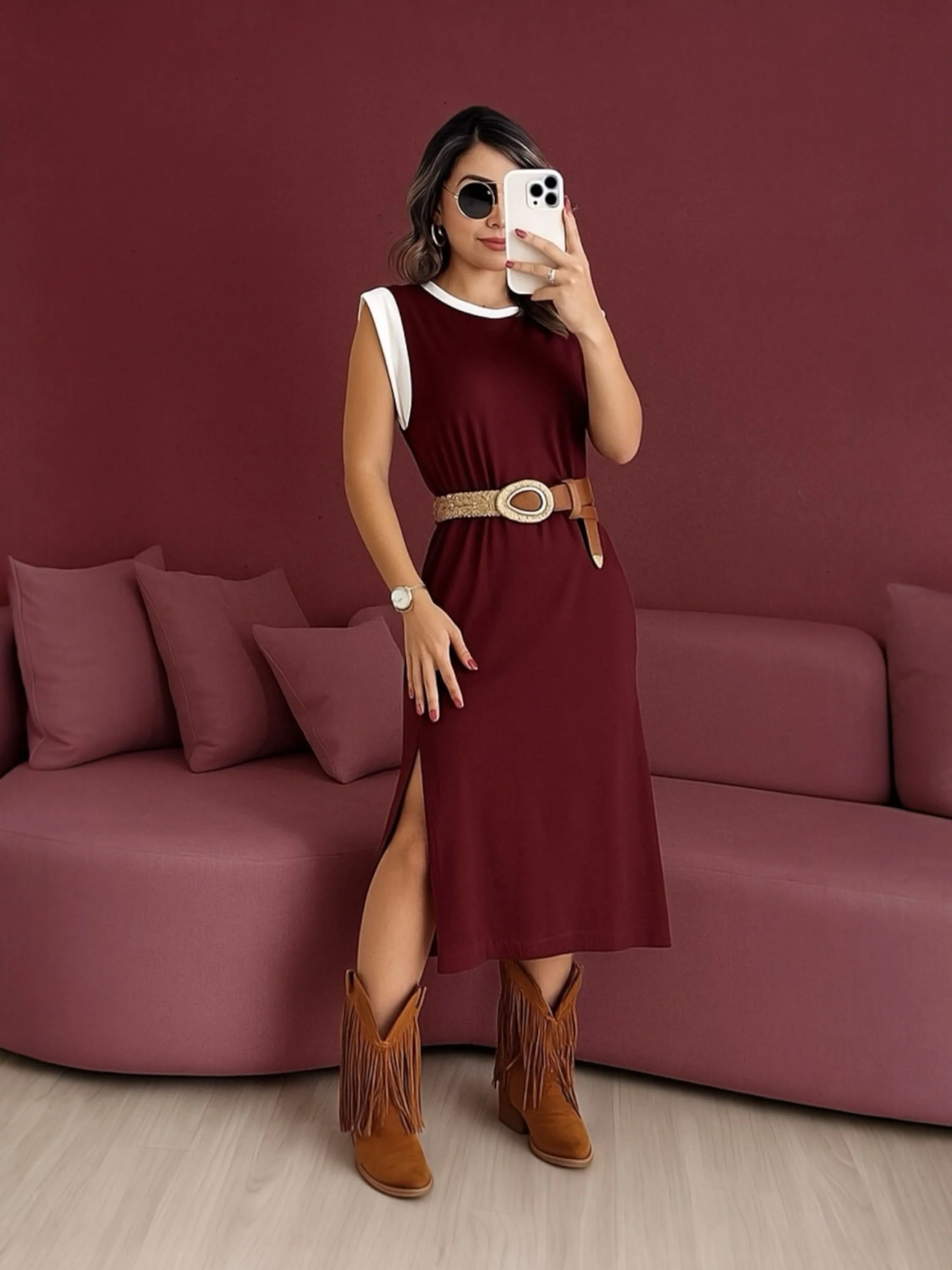 Vestido Mary bicolor
