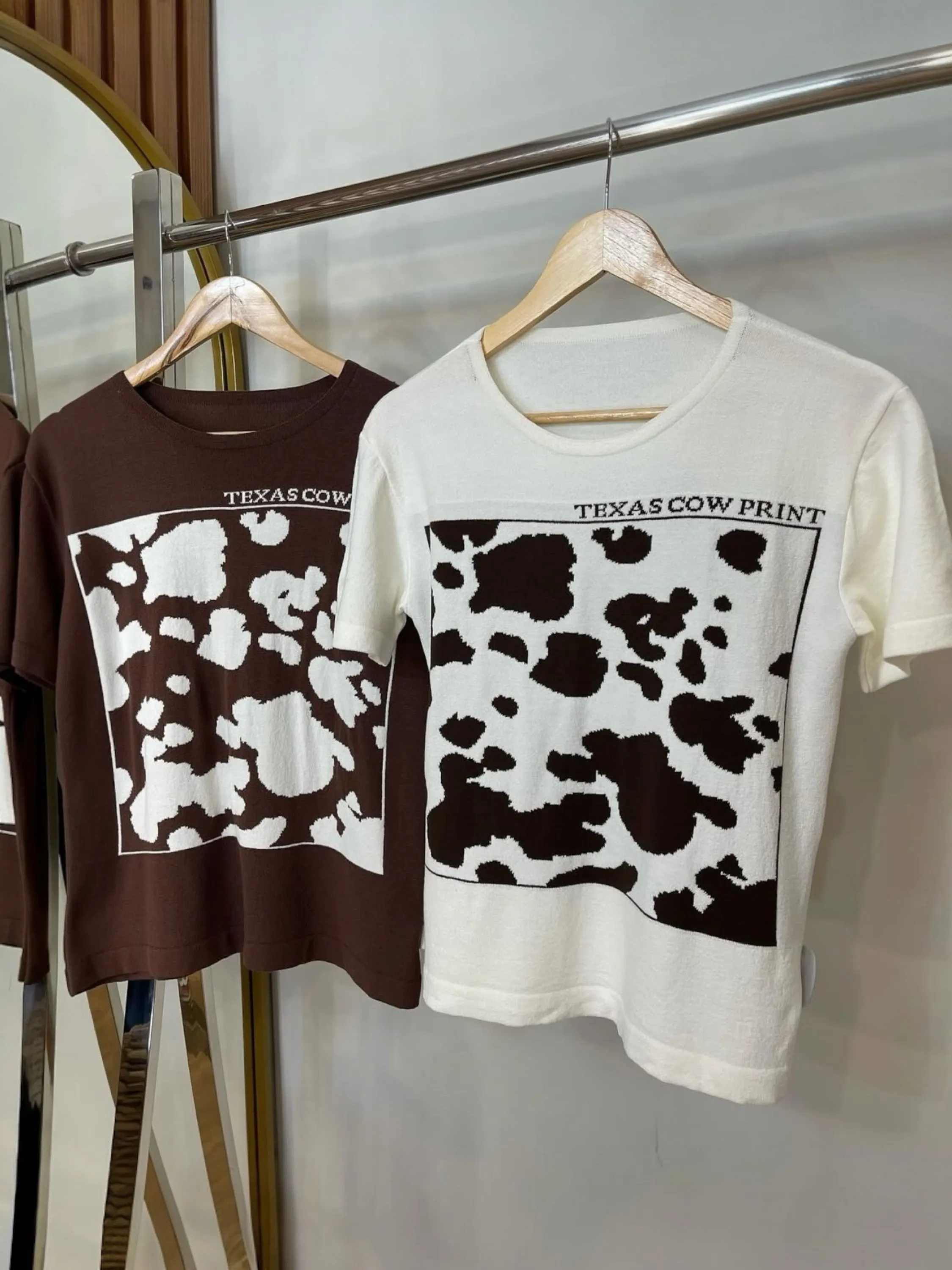 Tshirt texas cow viscolycra