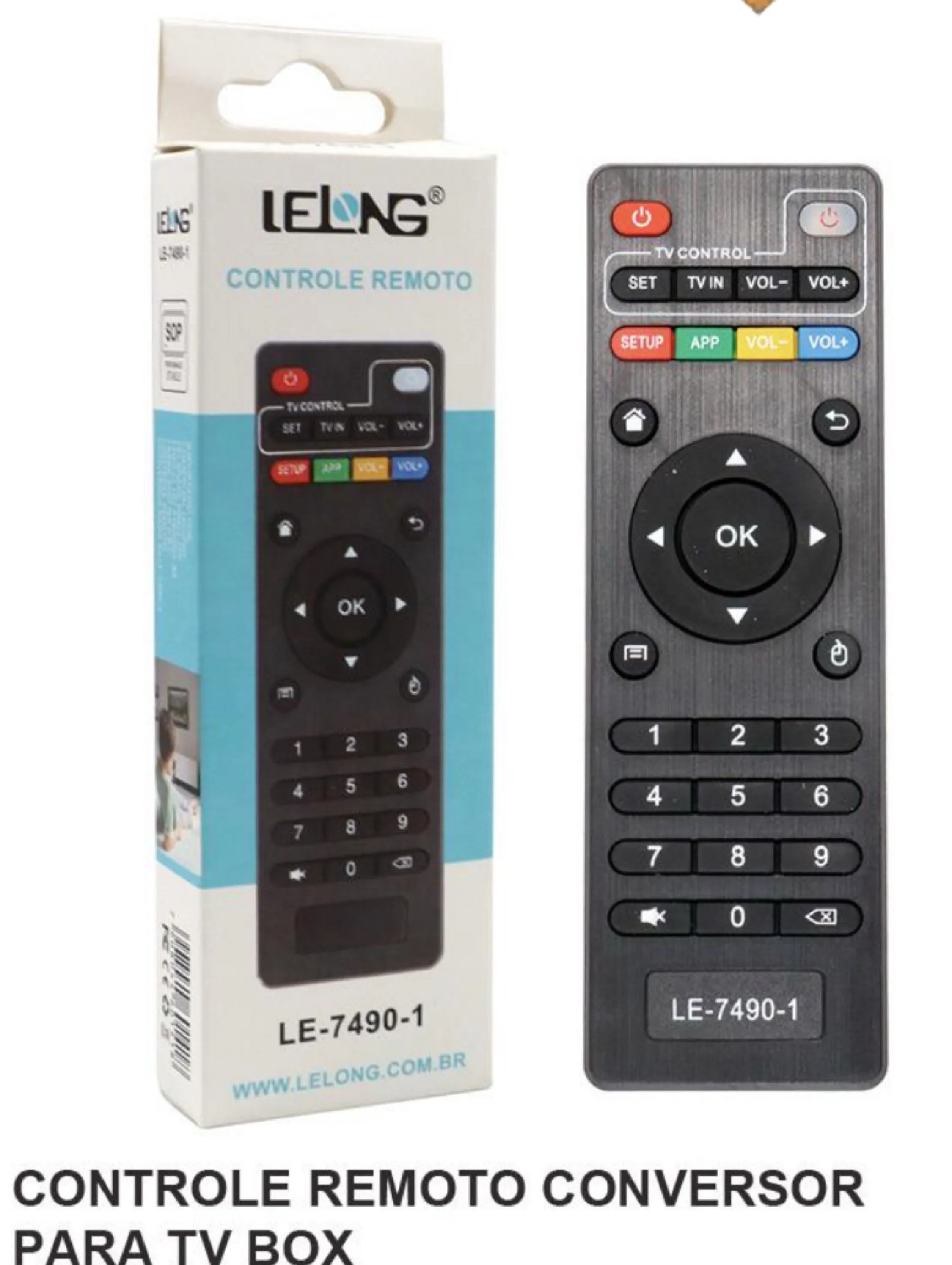 CONTROLE TV BOX LÊ-7490-1