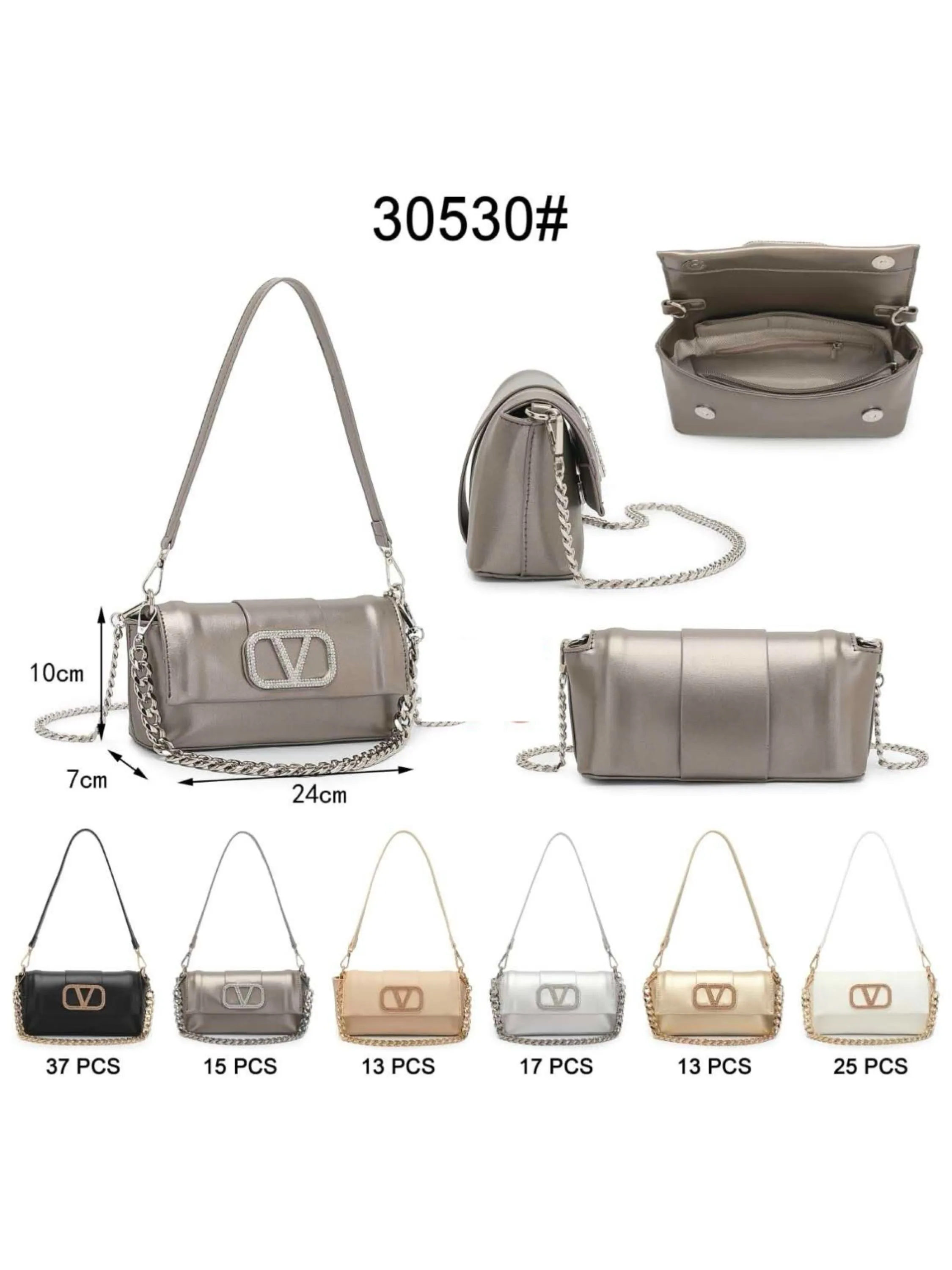 bolsa feminina com 3 alcas 30530