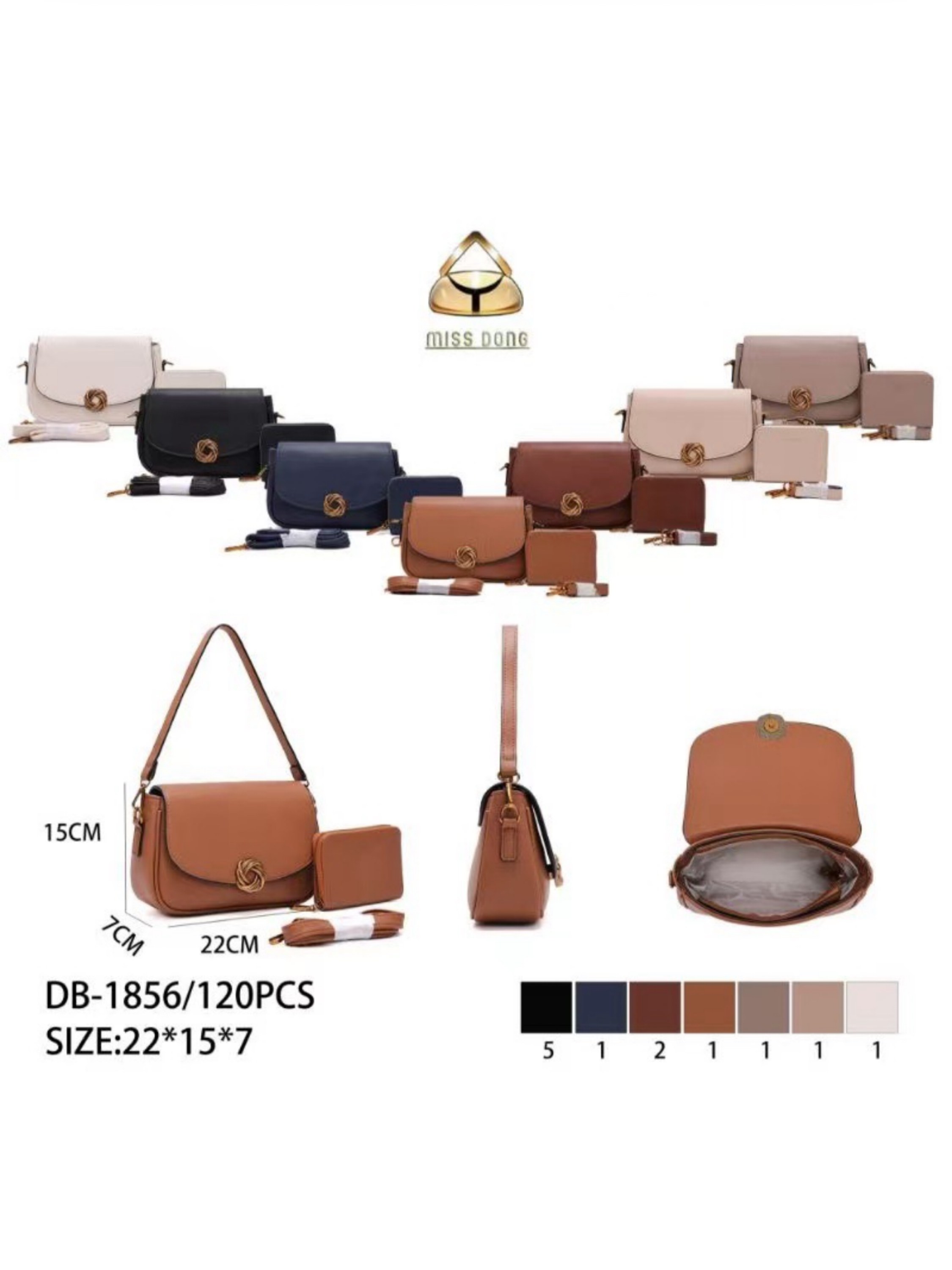 bolsa com carteira 1856