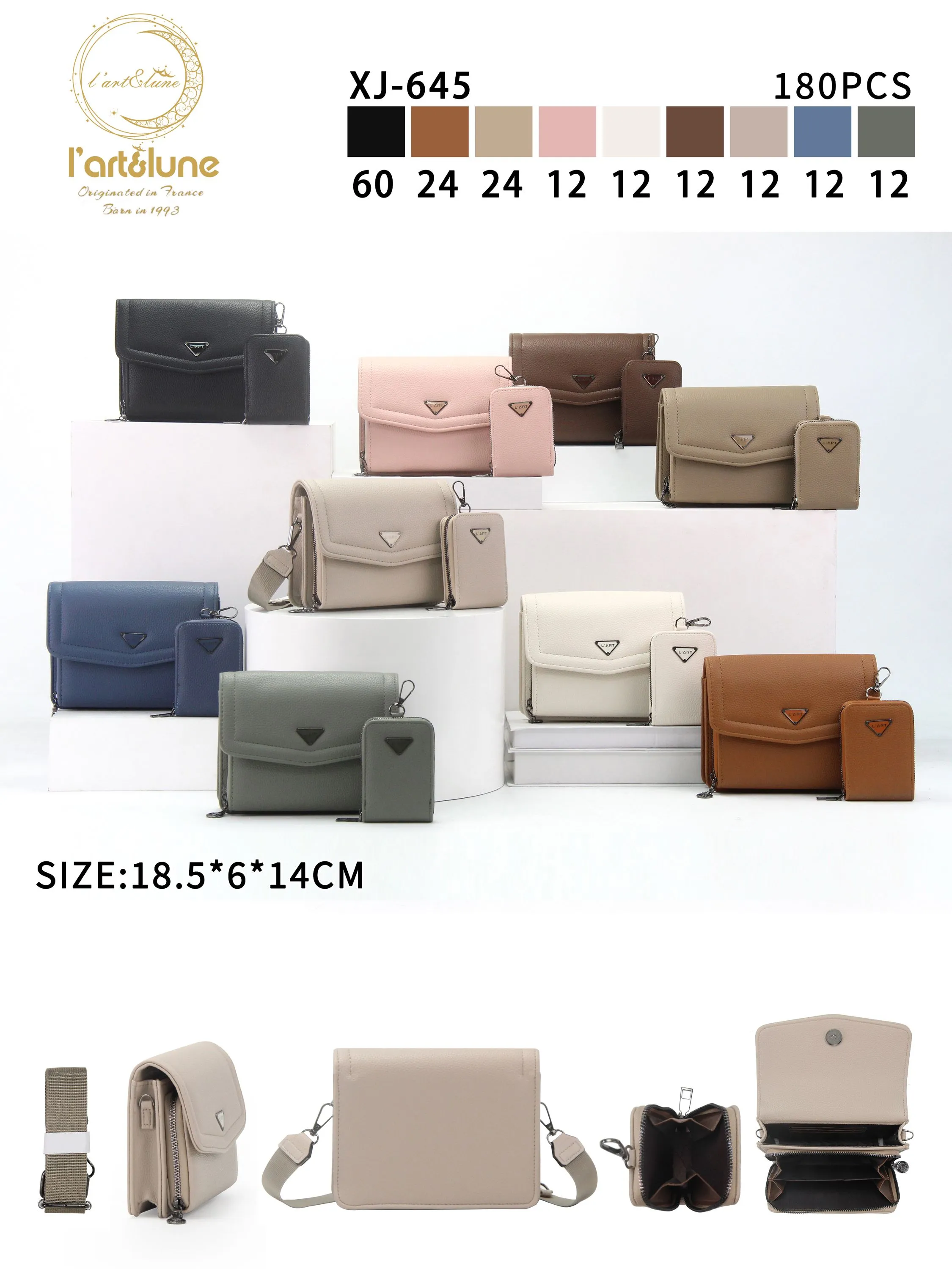 bolsa com mini carteira 645