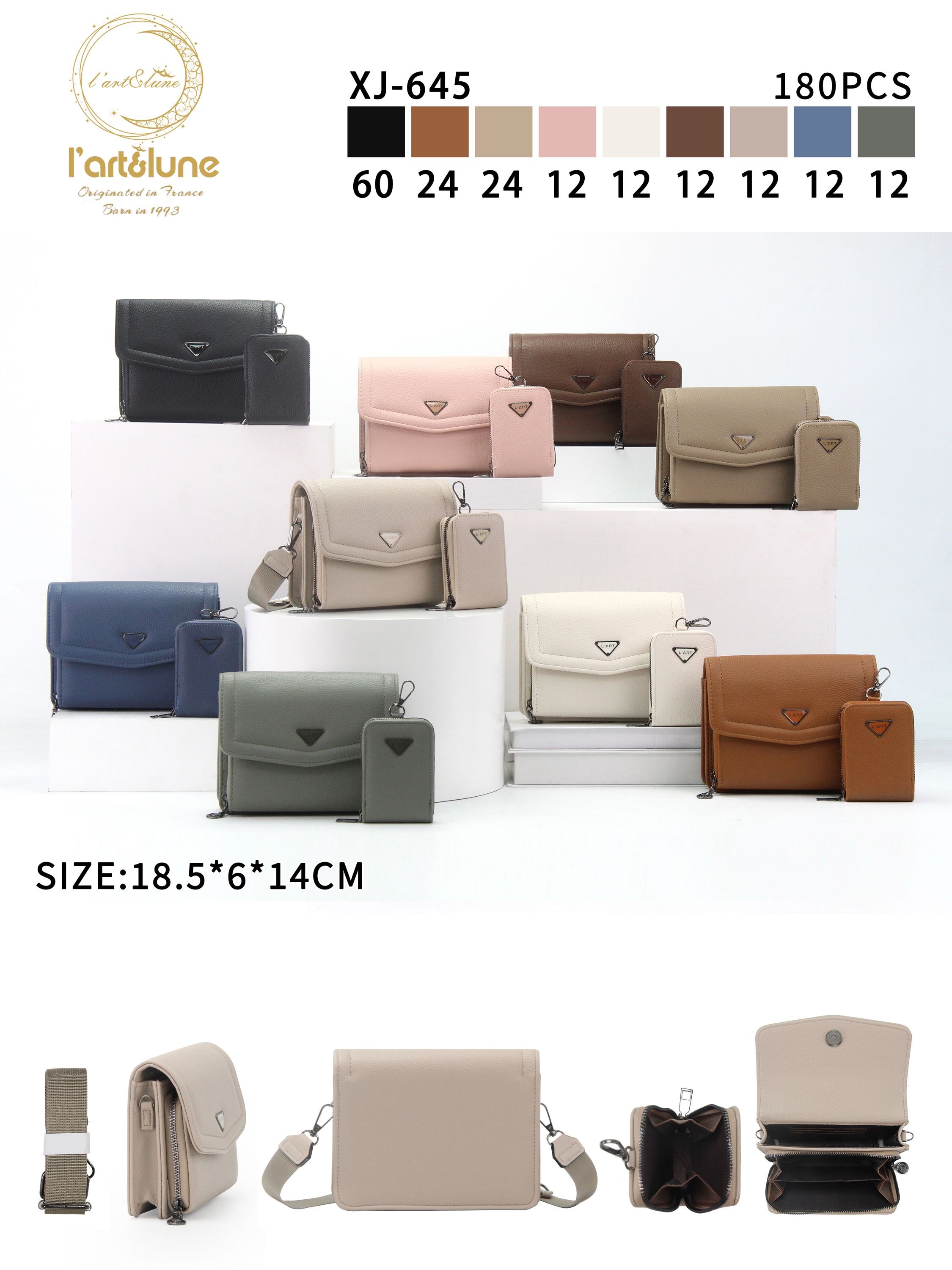 bolsa com mini carteira 645