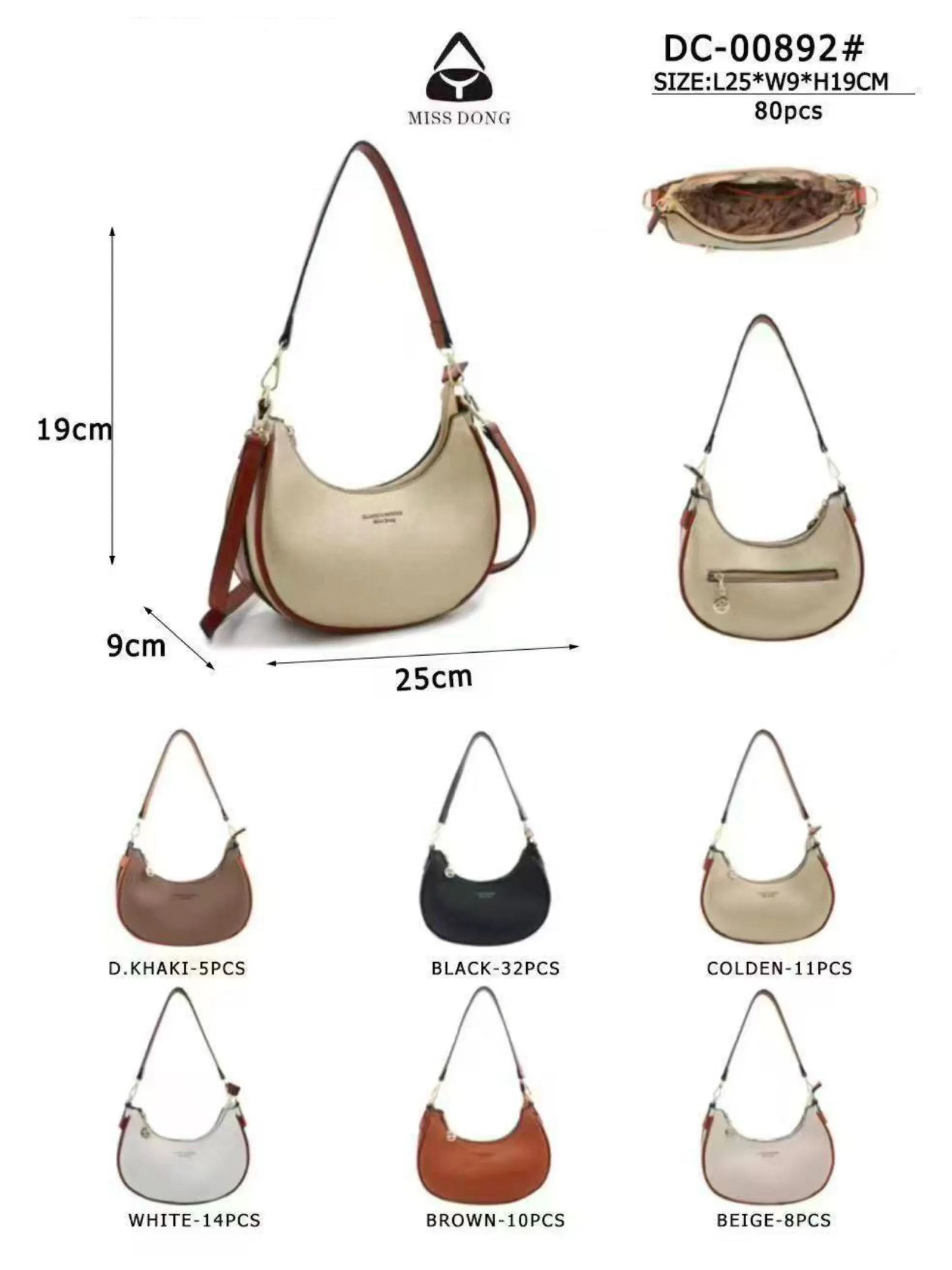 bolsa meia lua 892