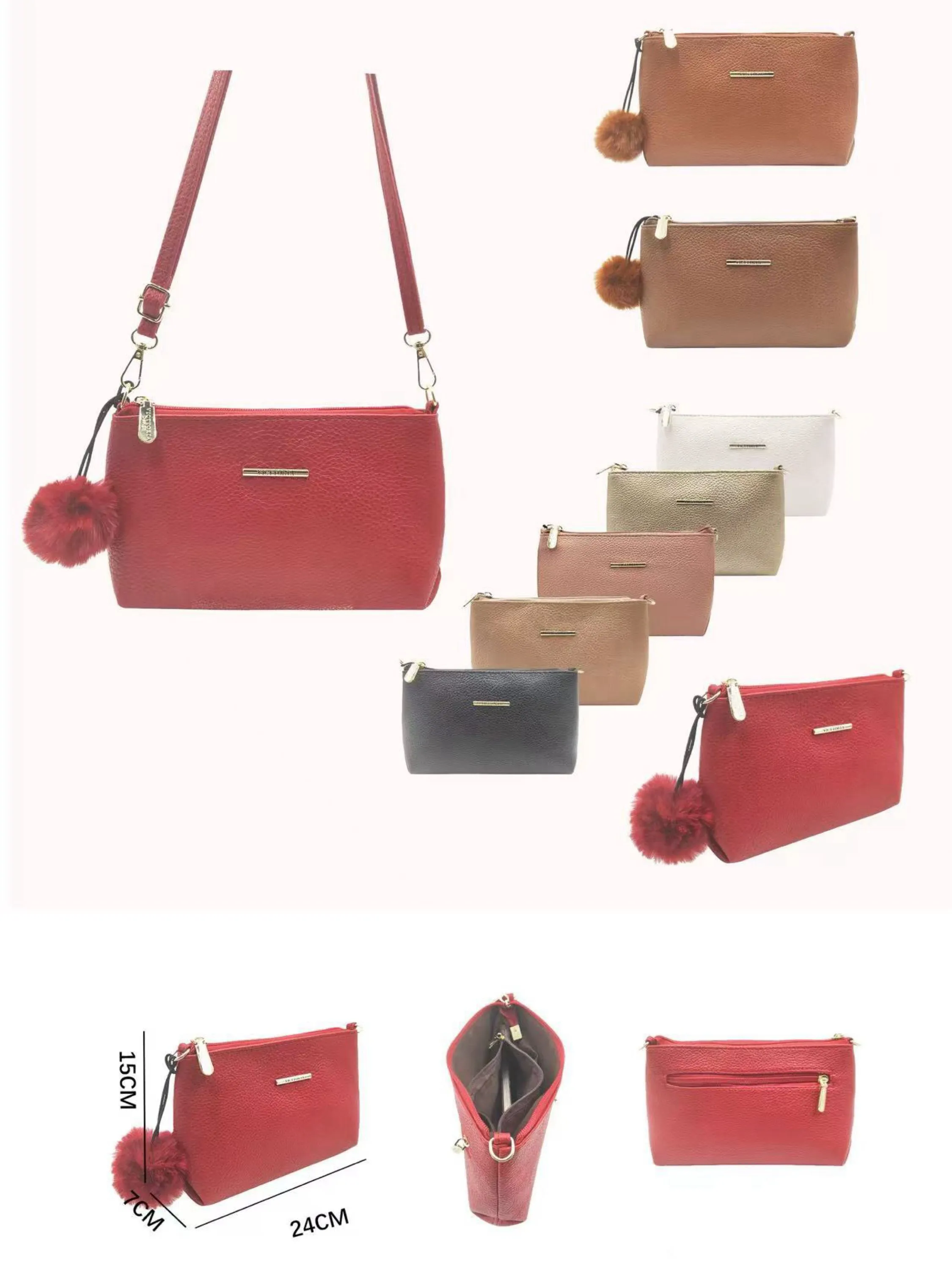 bolsa com pompom 5463