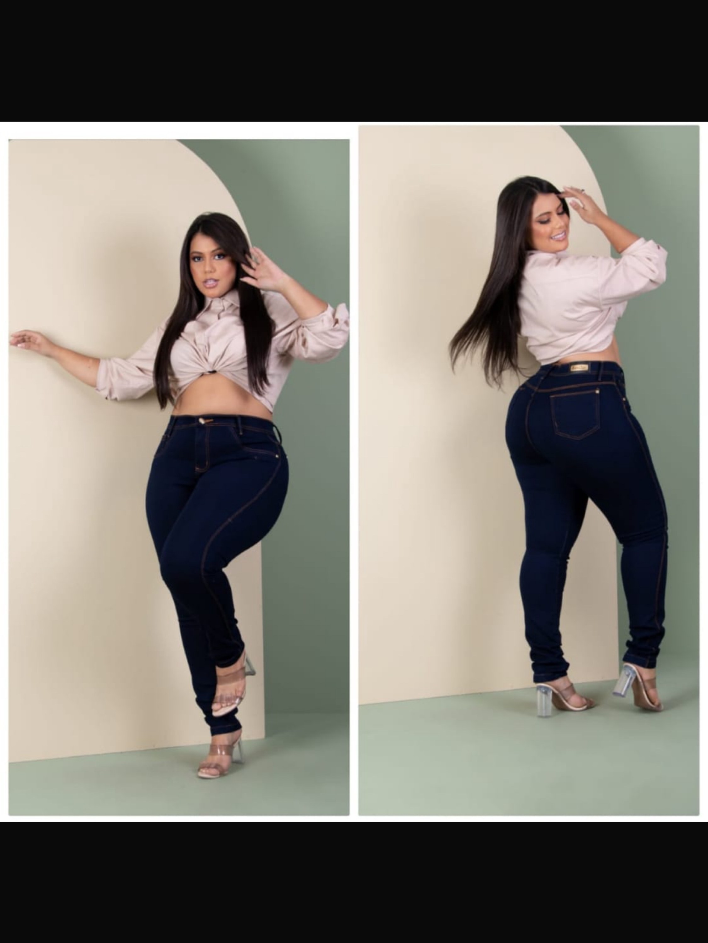Calça skinny plus size