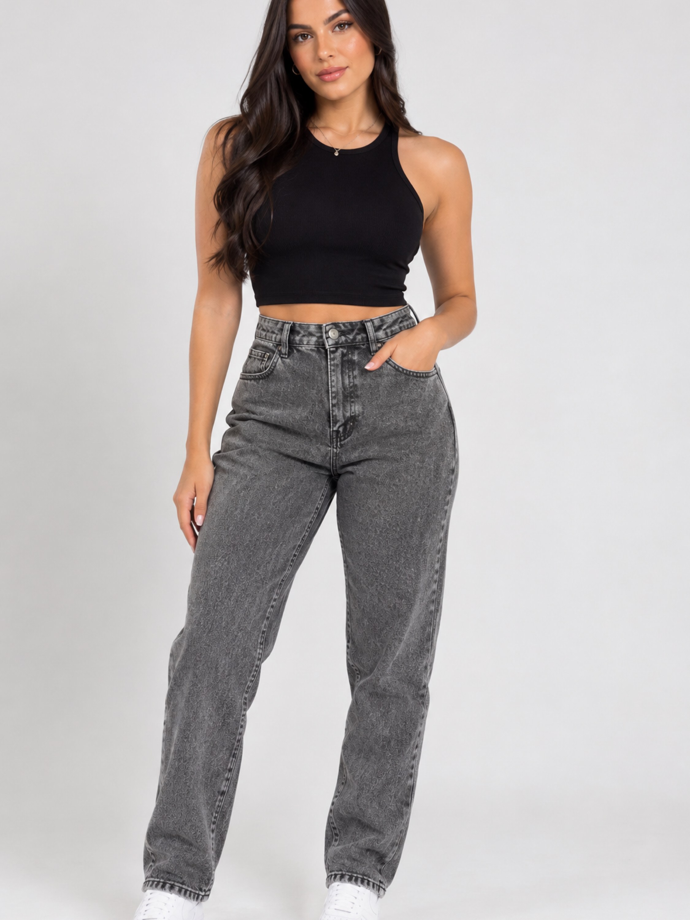 Calça mom Grafit
