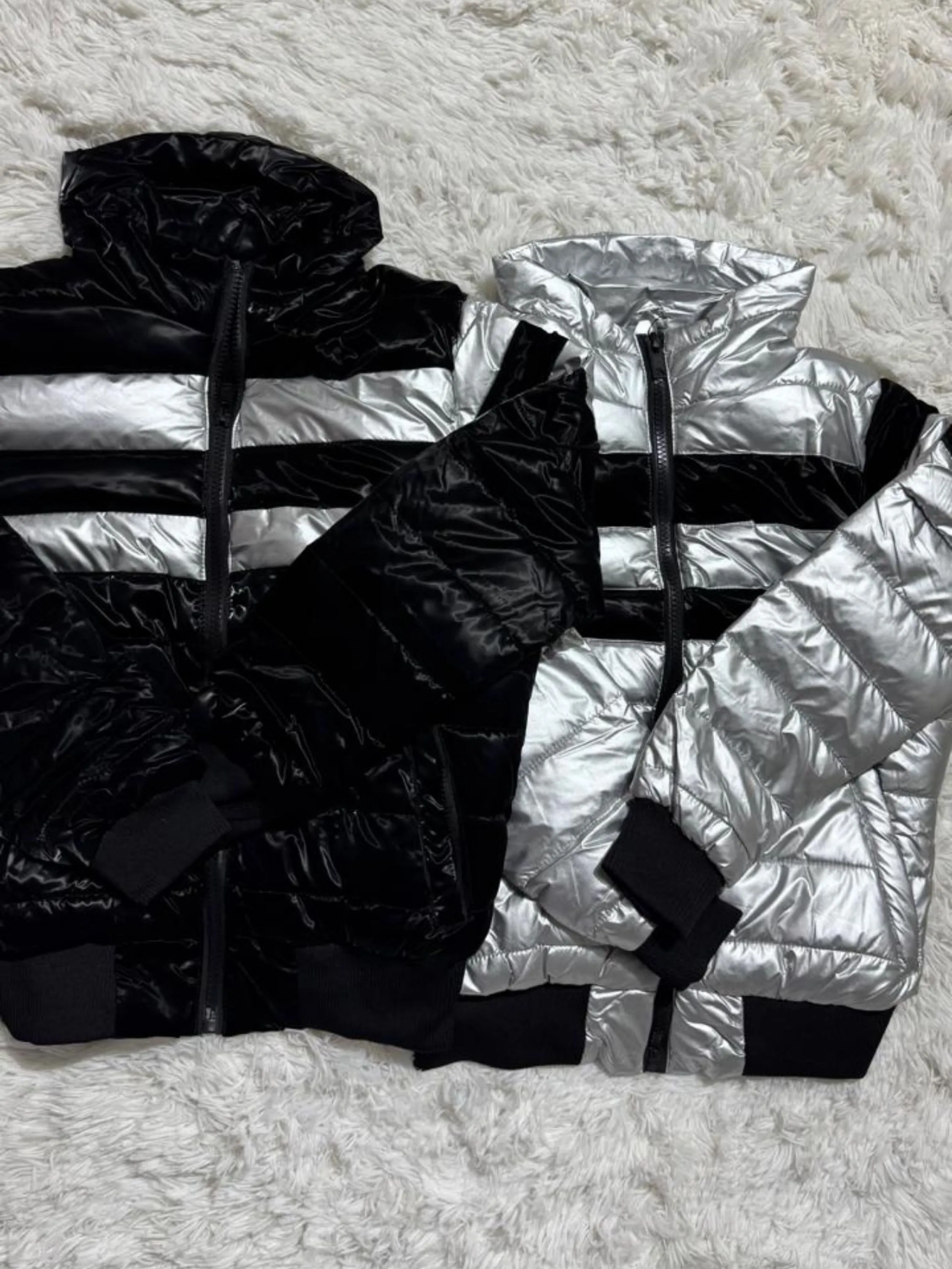 Jaqueta puffer nylon sem forro
