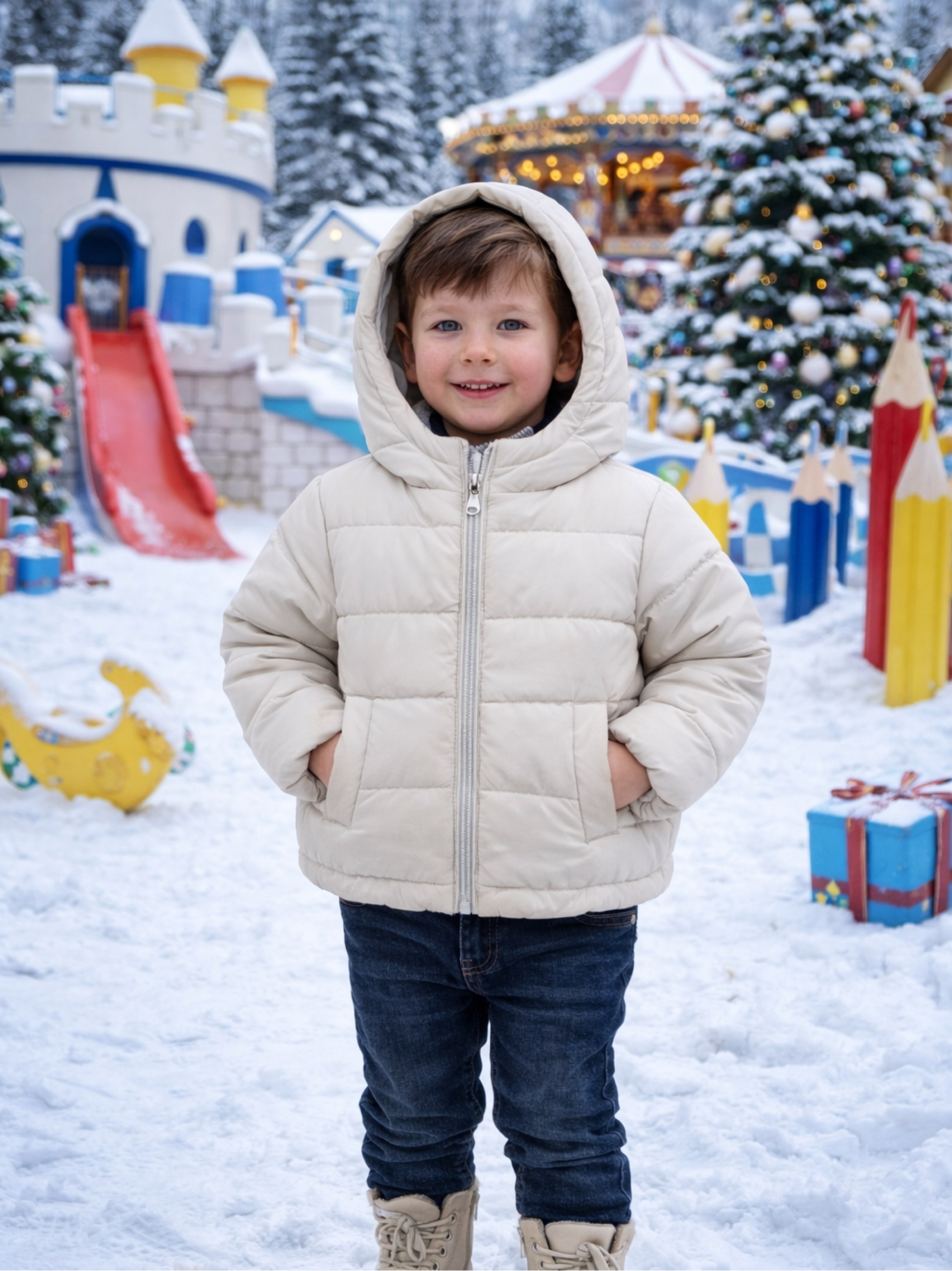 Jaqueta nylon infantil menino