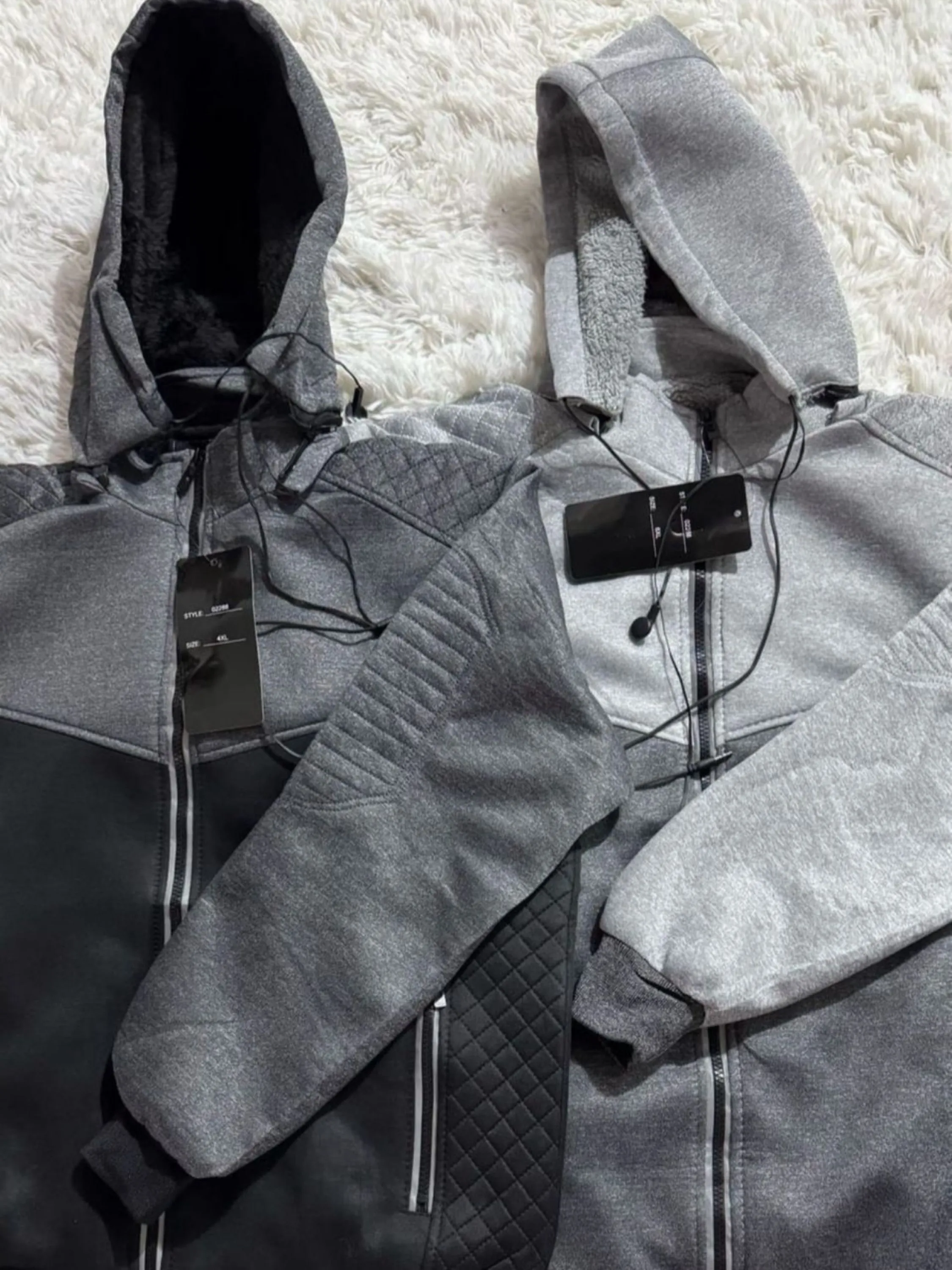 Jaqueta moletom neoprene forrada com fone