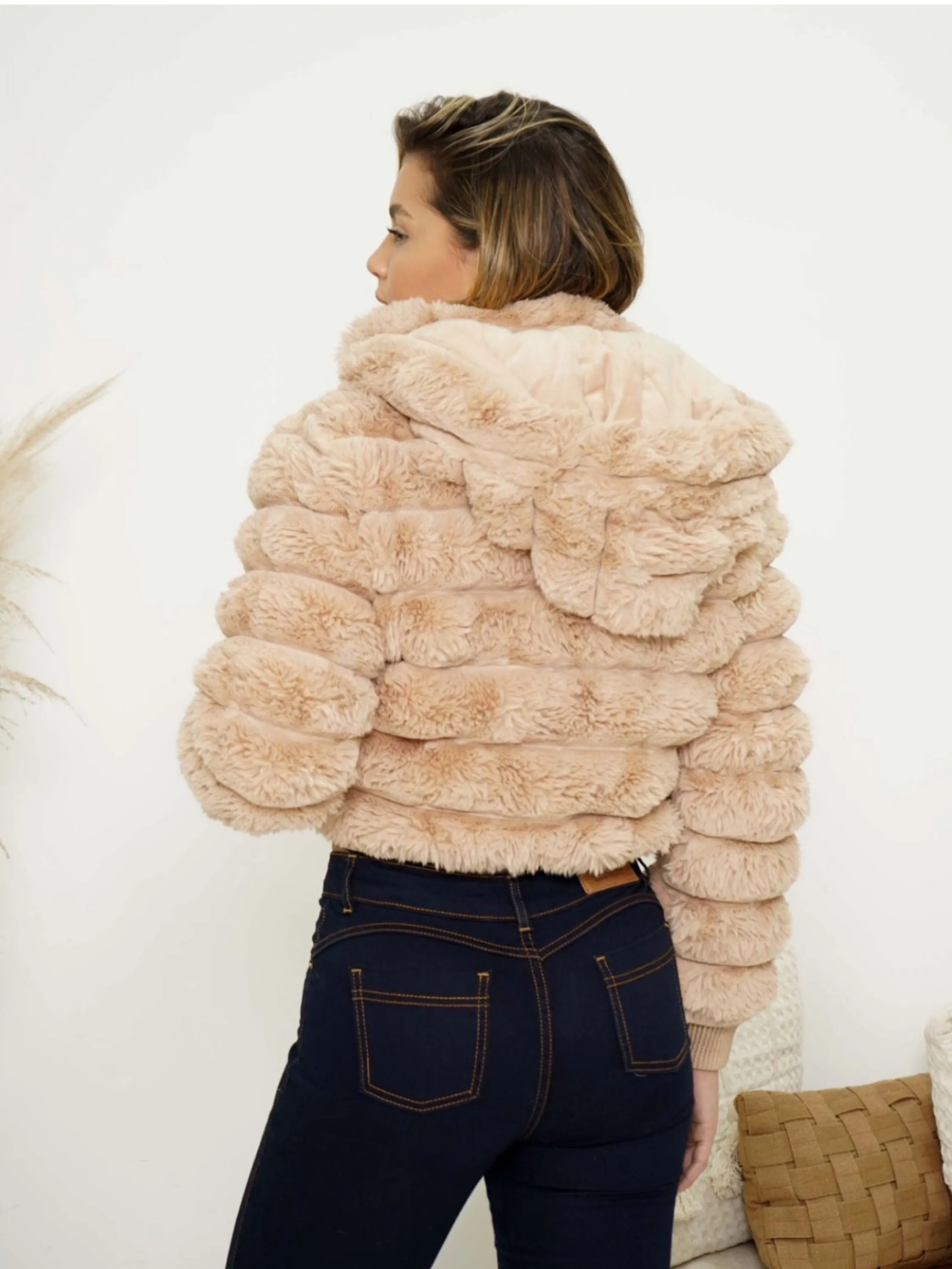 Cropped pelo punho forrada