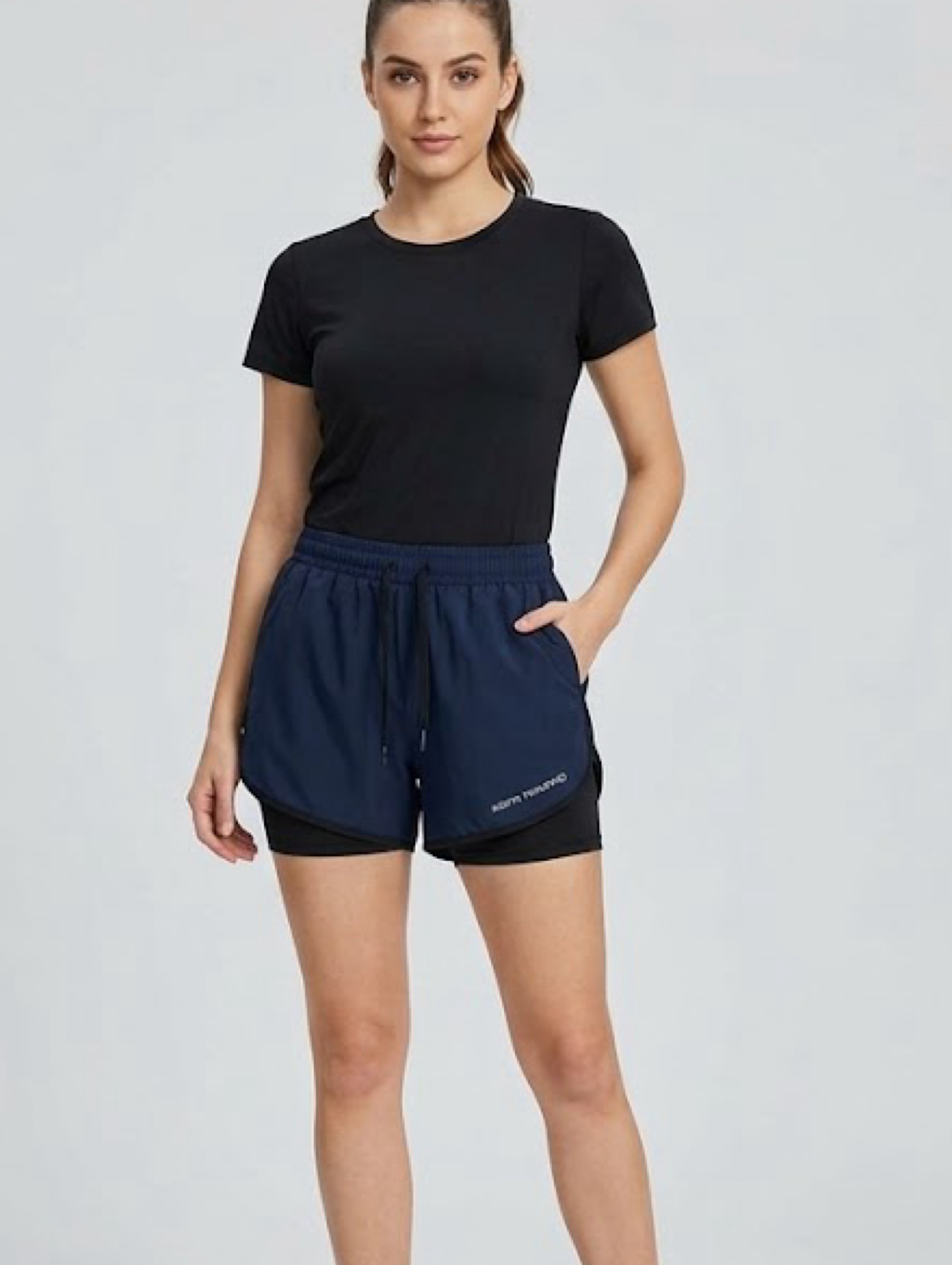 Shorts Duplo Academia Feminino