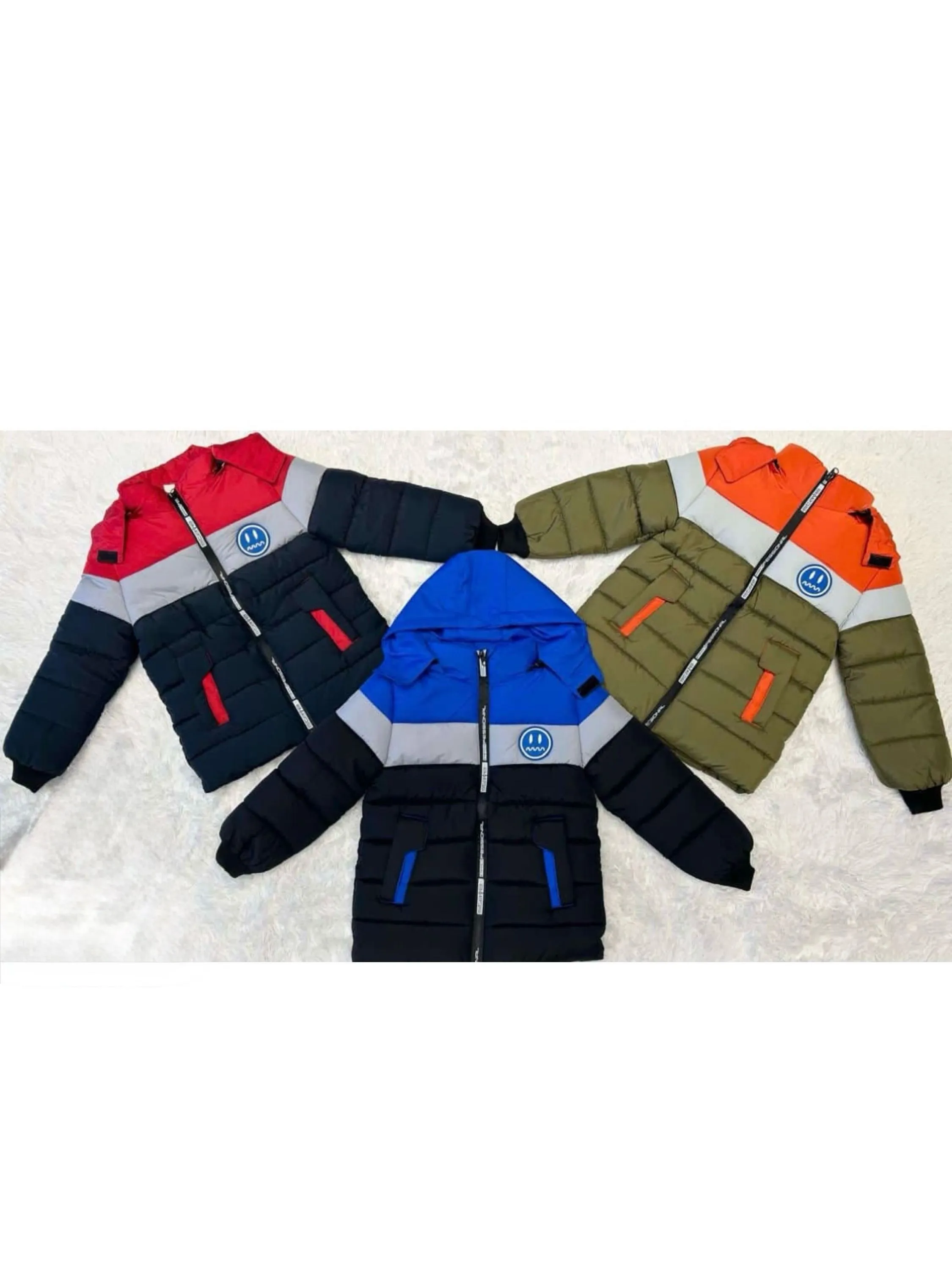 Jaqueta nylon forrada infantil menino