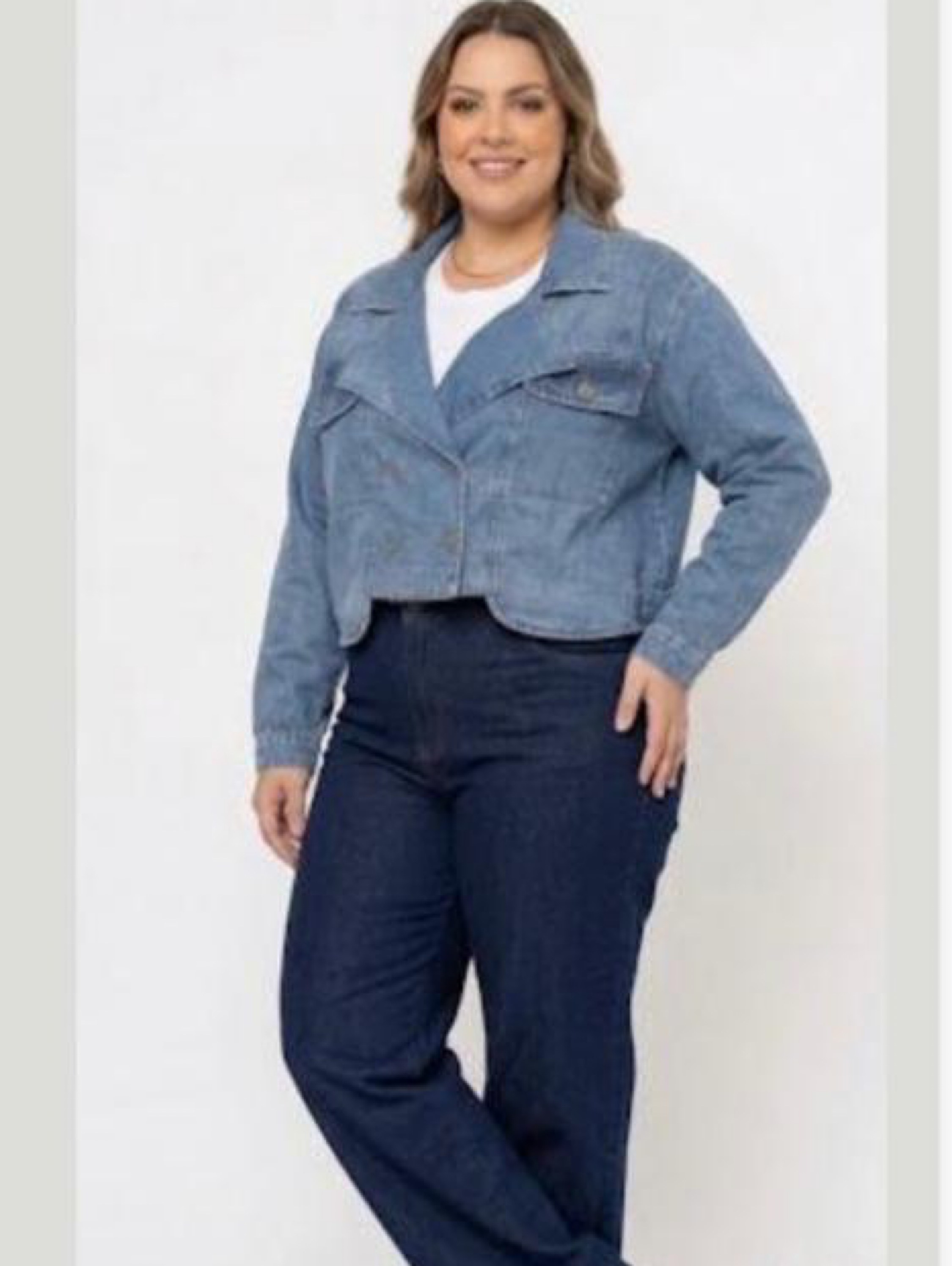 Jaqueta jeans feminina