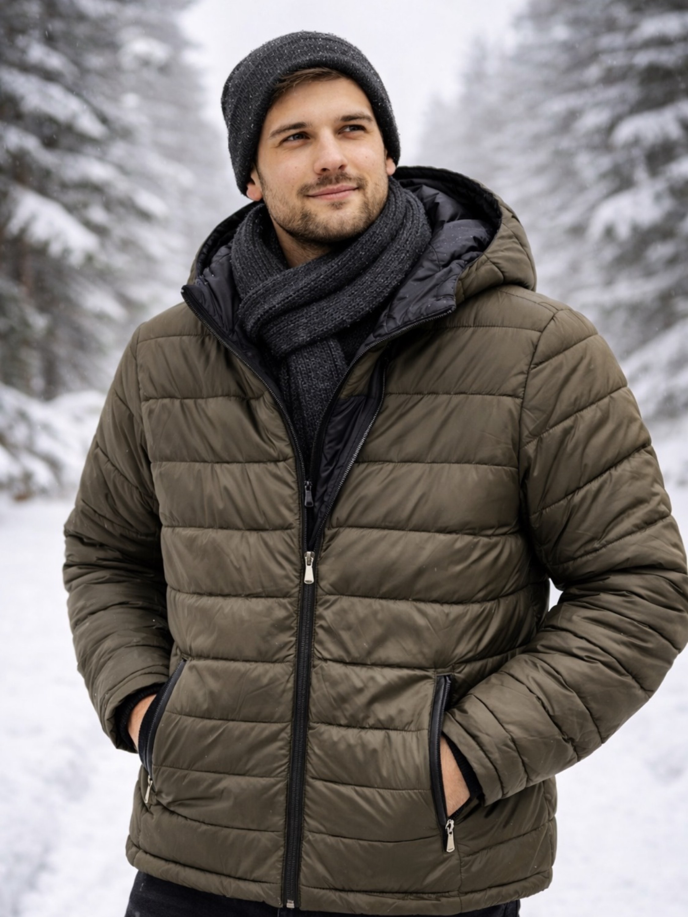 Jaueta nylon  dupla face masculina