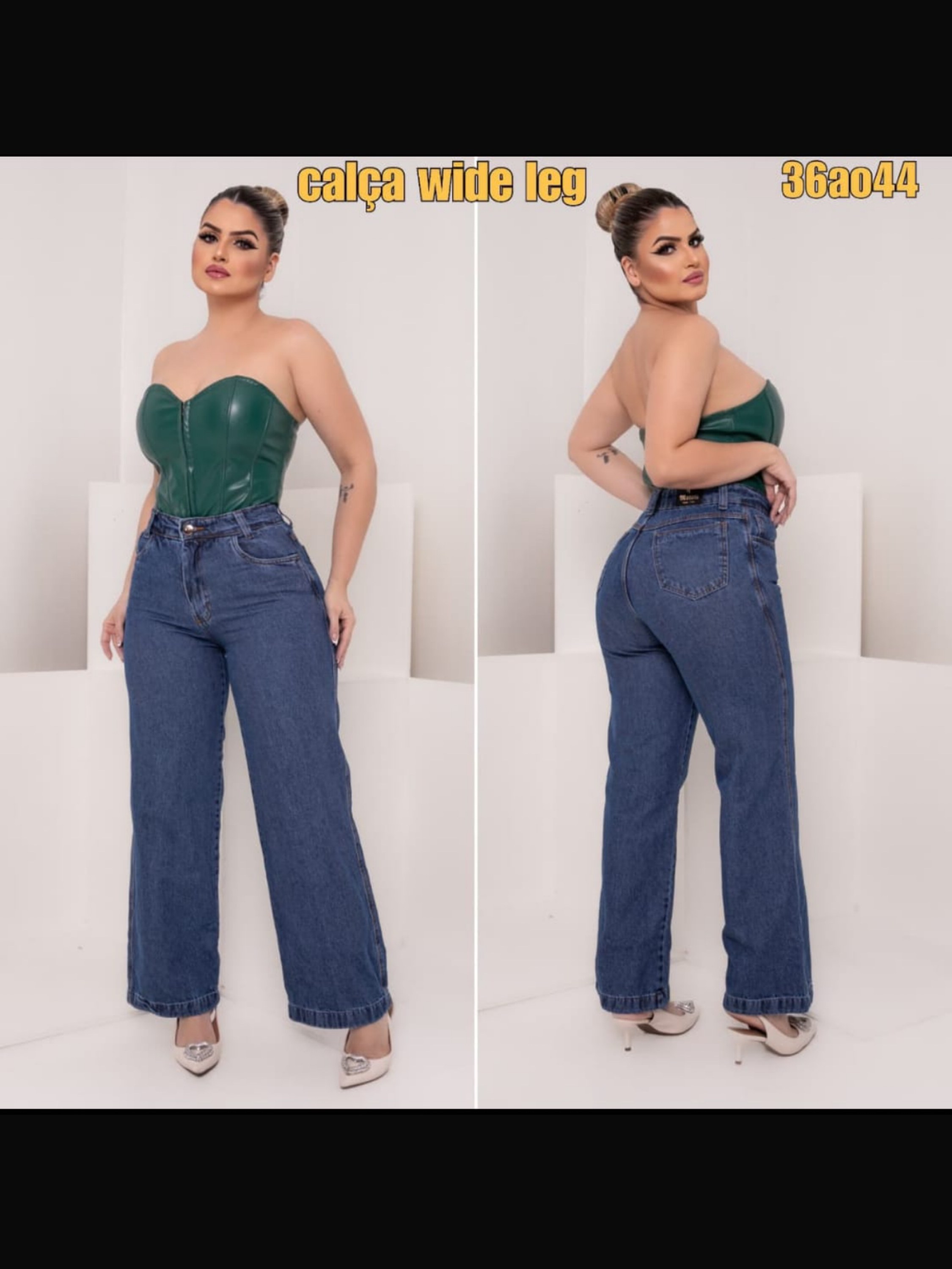 Wide leg feminina