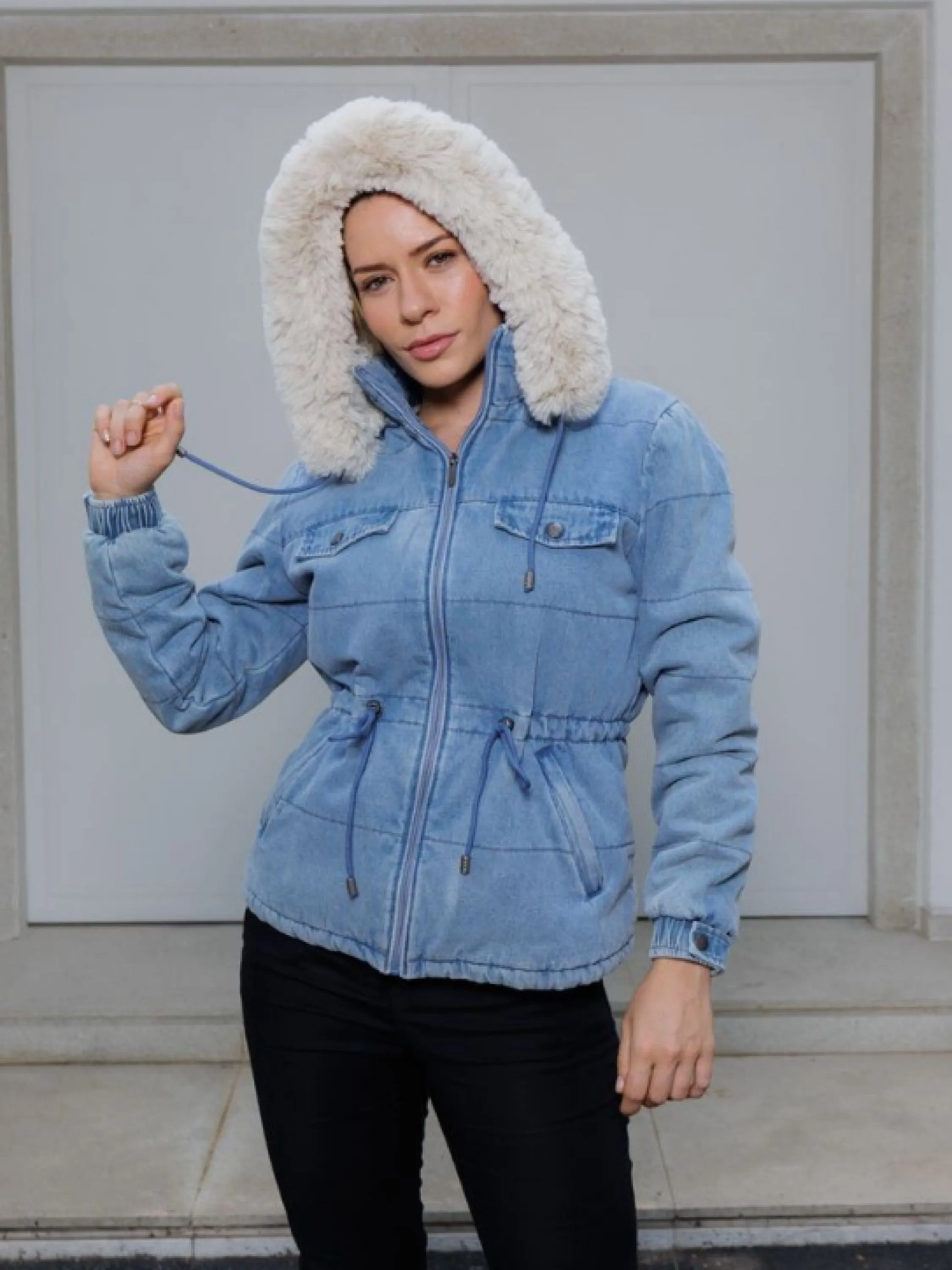 Jaqueta jeans forrada