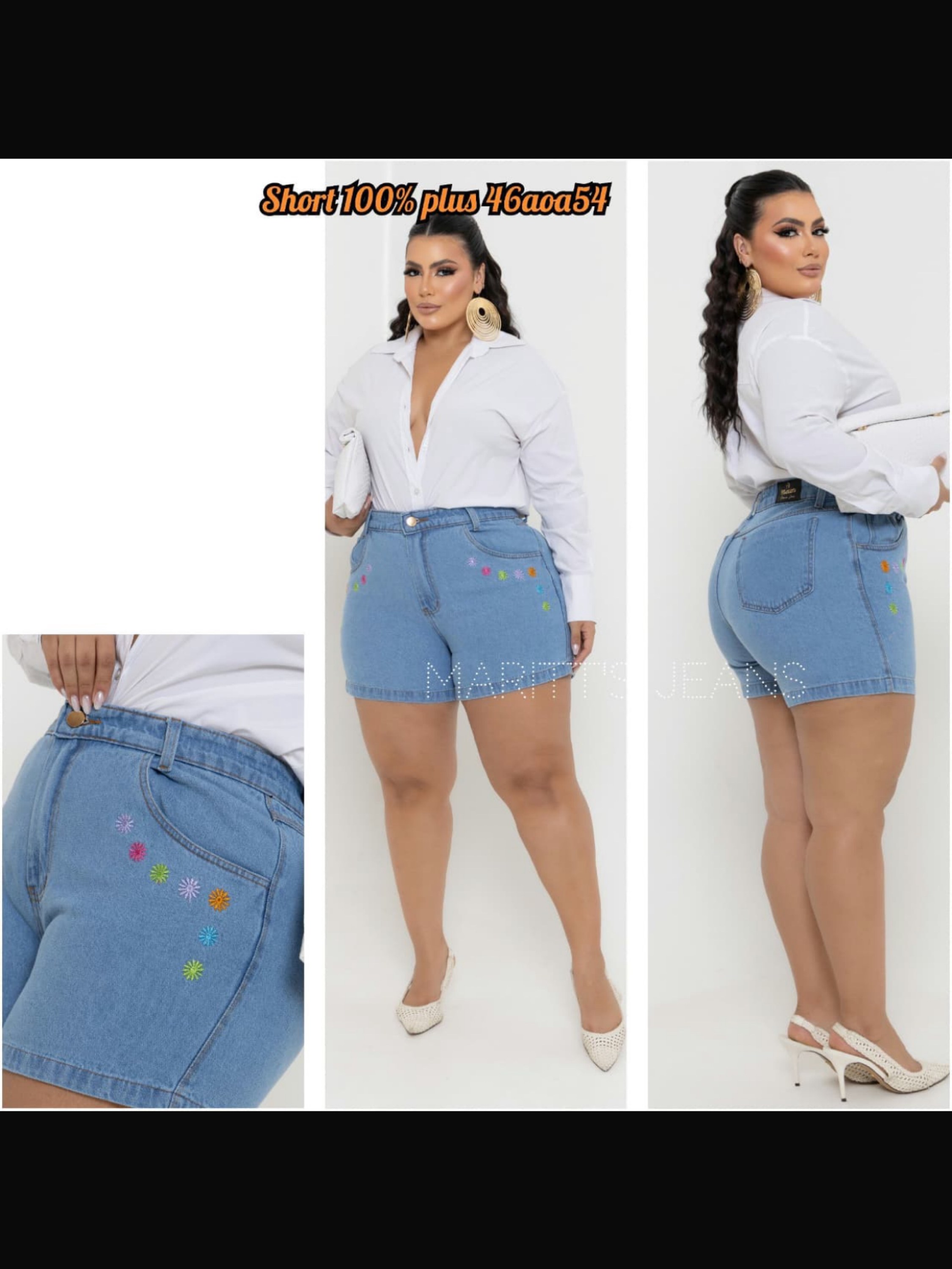 Short 100% plus size
