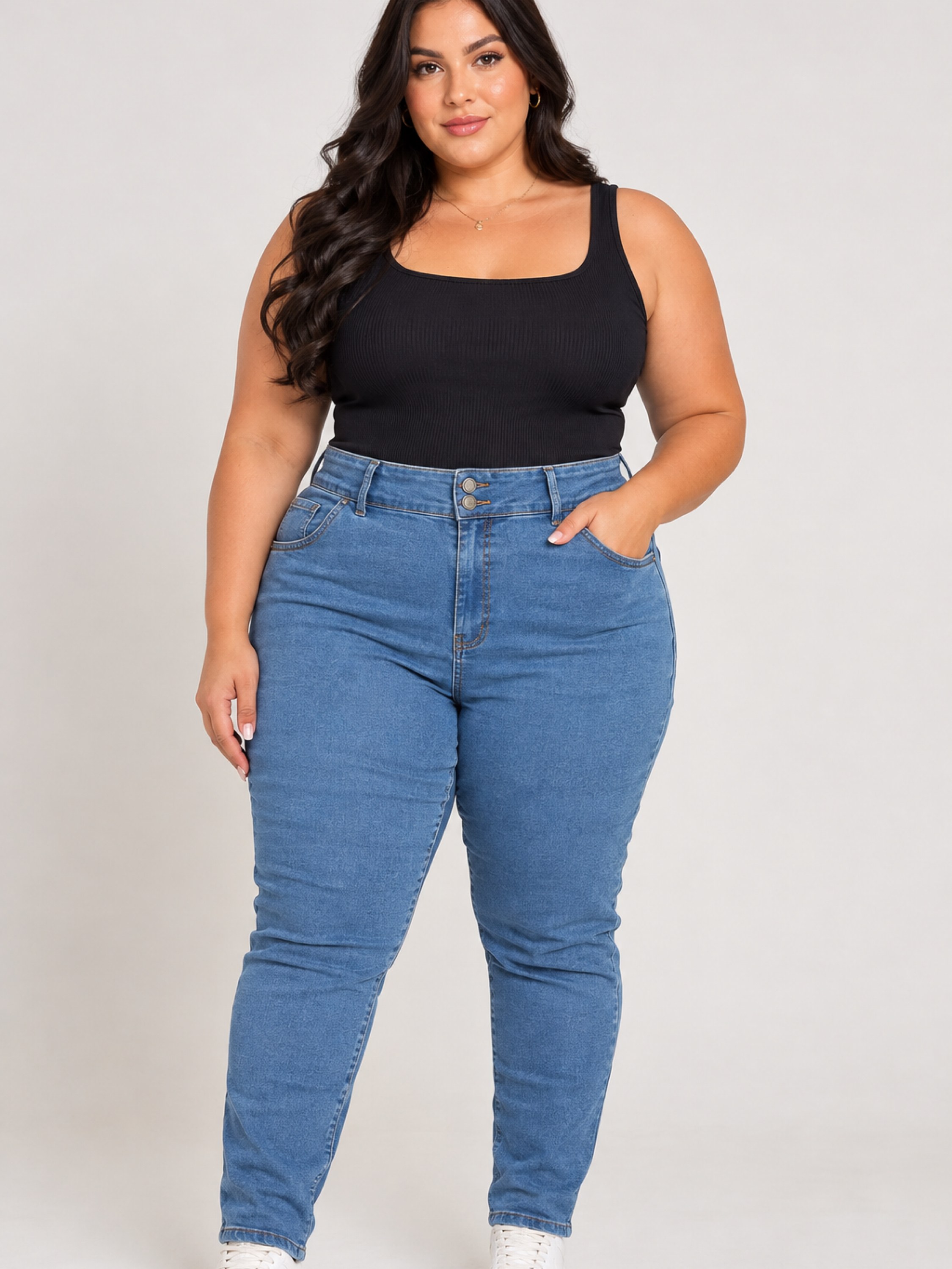 Calça skinny plus size