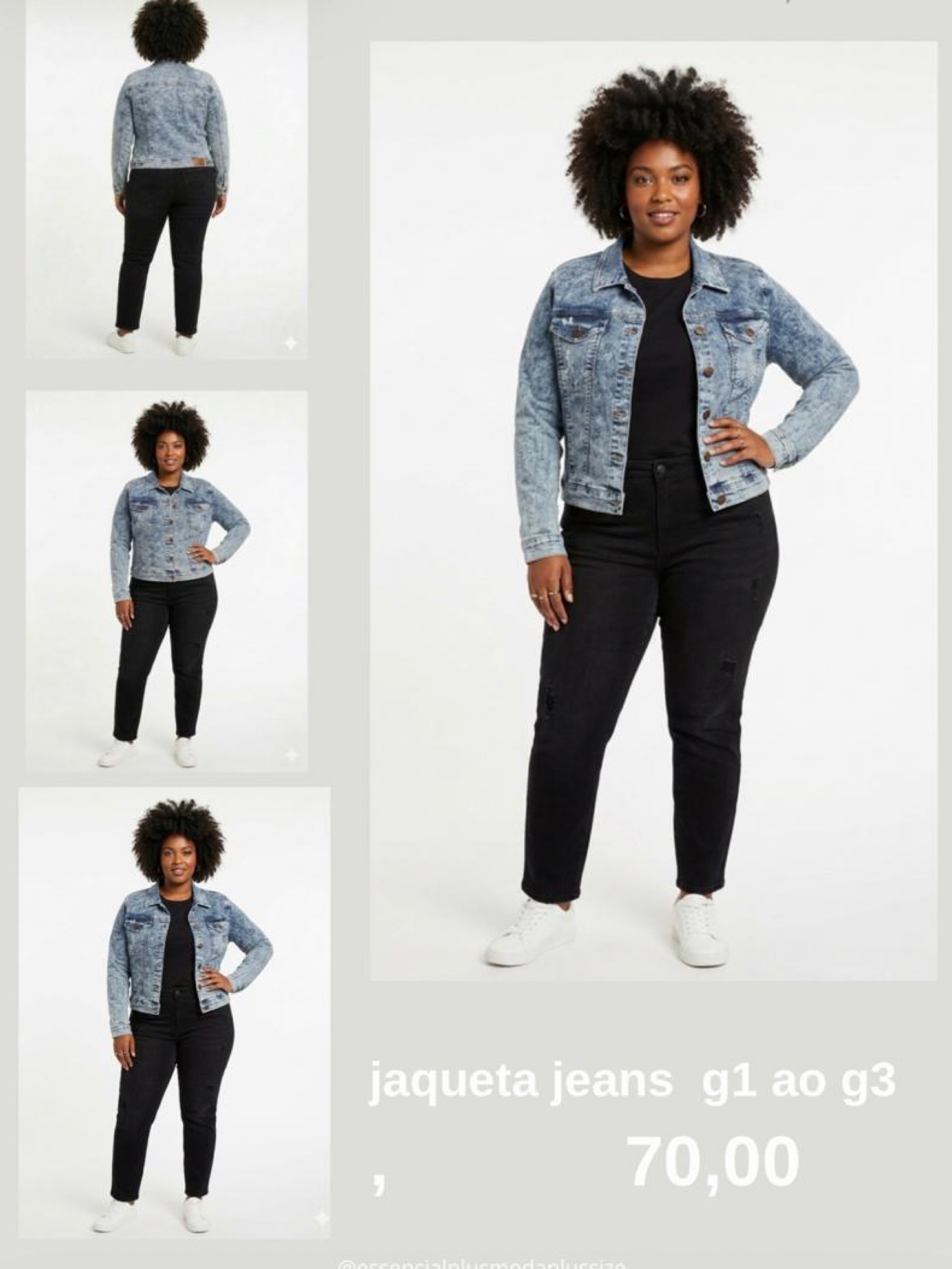 Jaqueta Plus size feminina