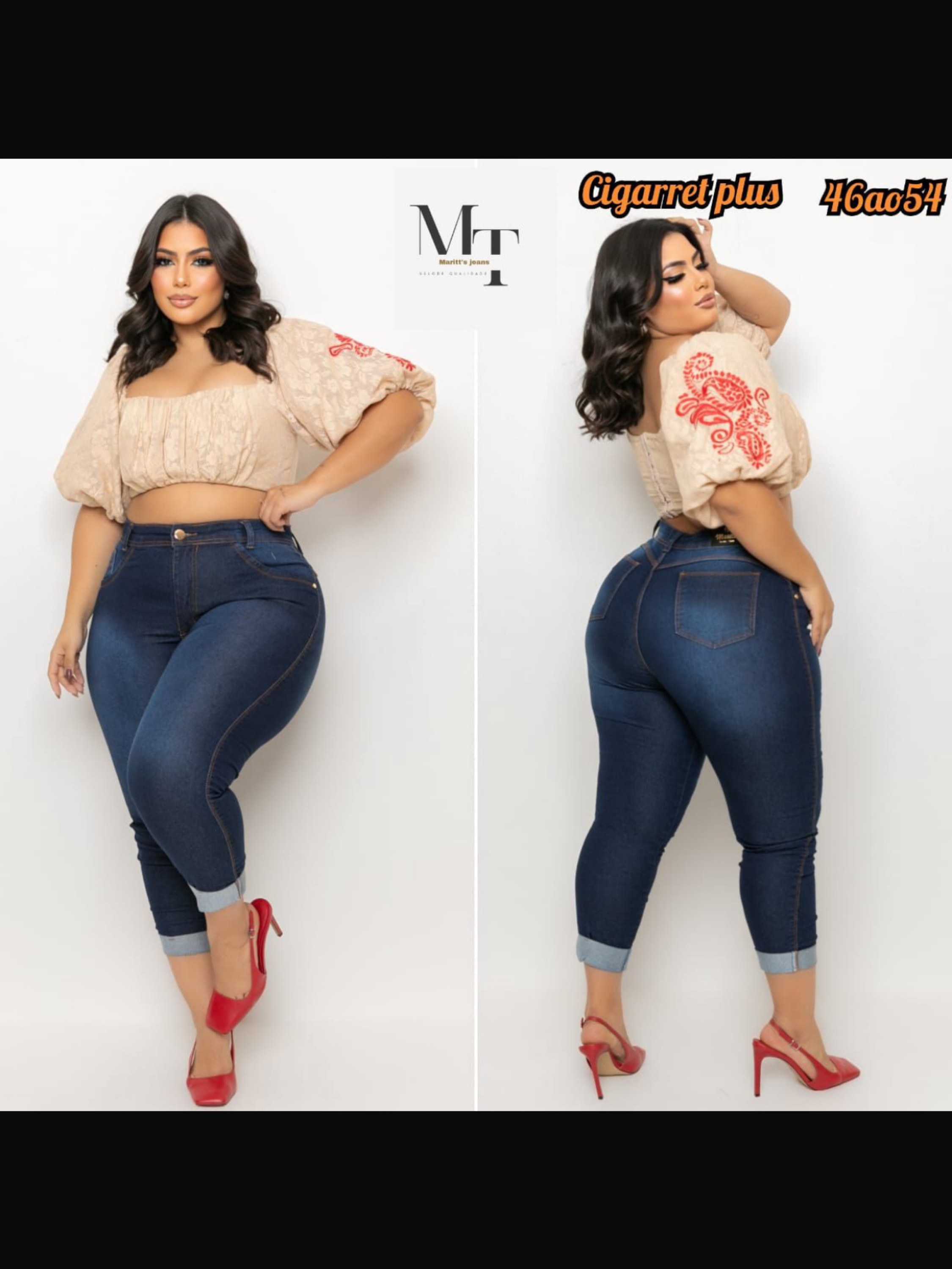 Calça Capri plus size