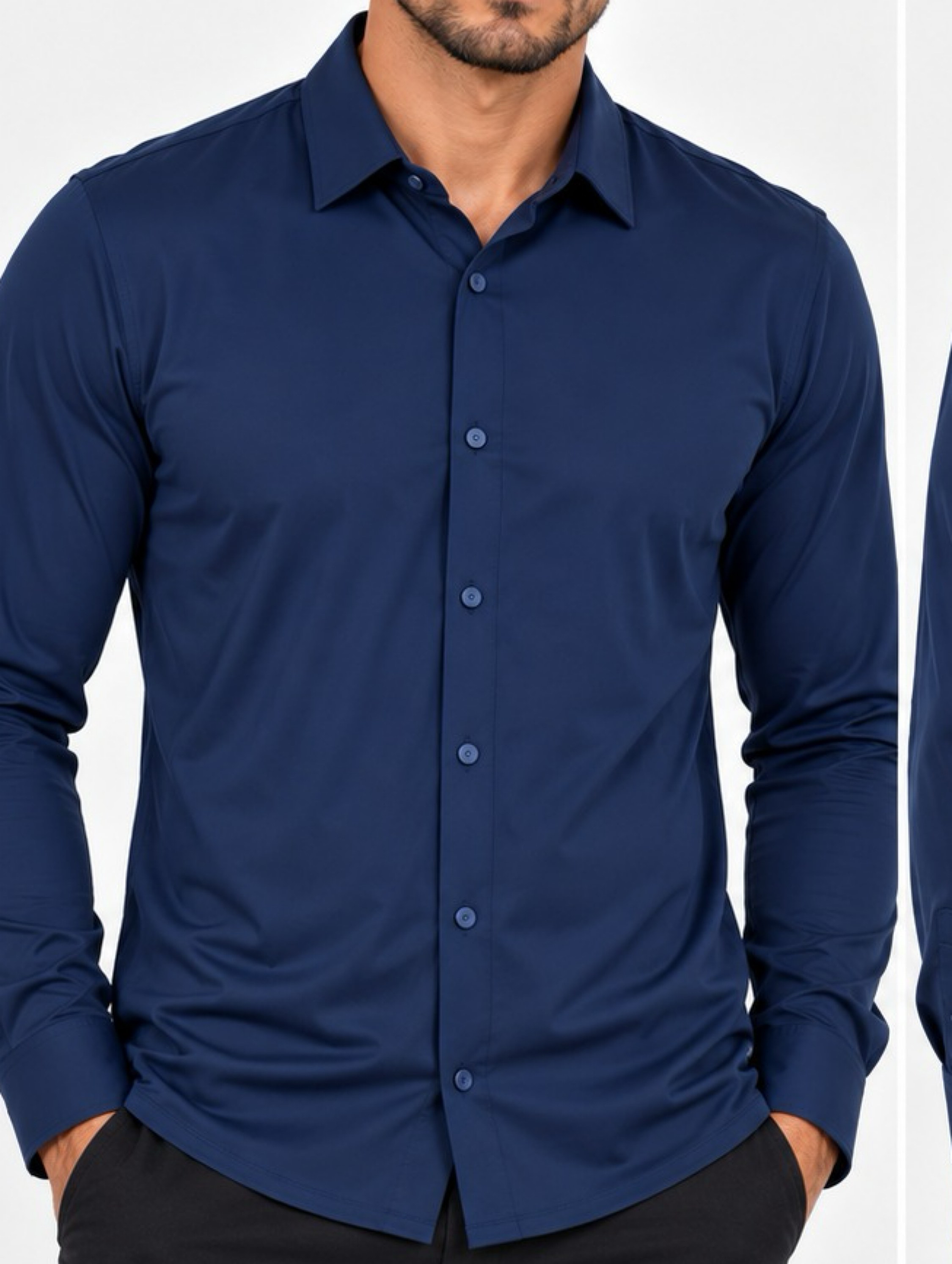 Camisa Polo Manga Longa com botões