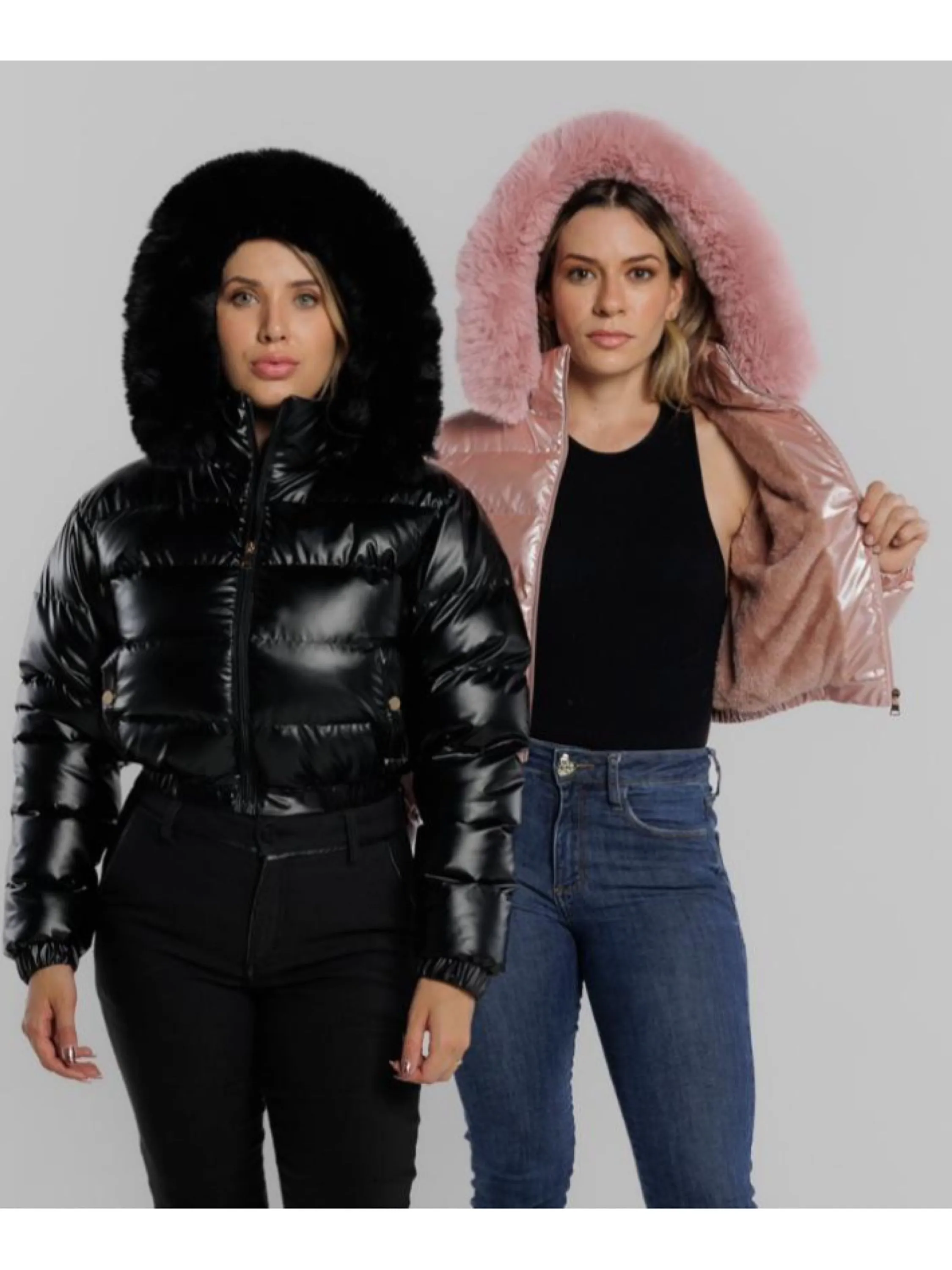 Jauqeta puffer vinil forrada