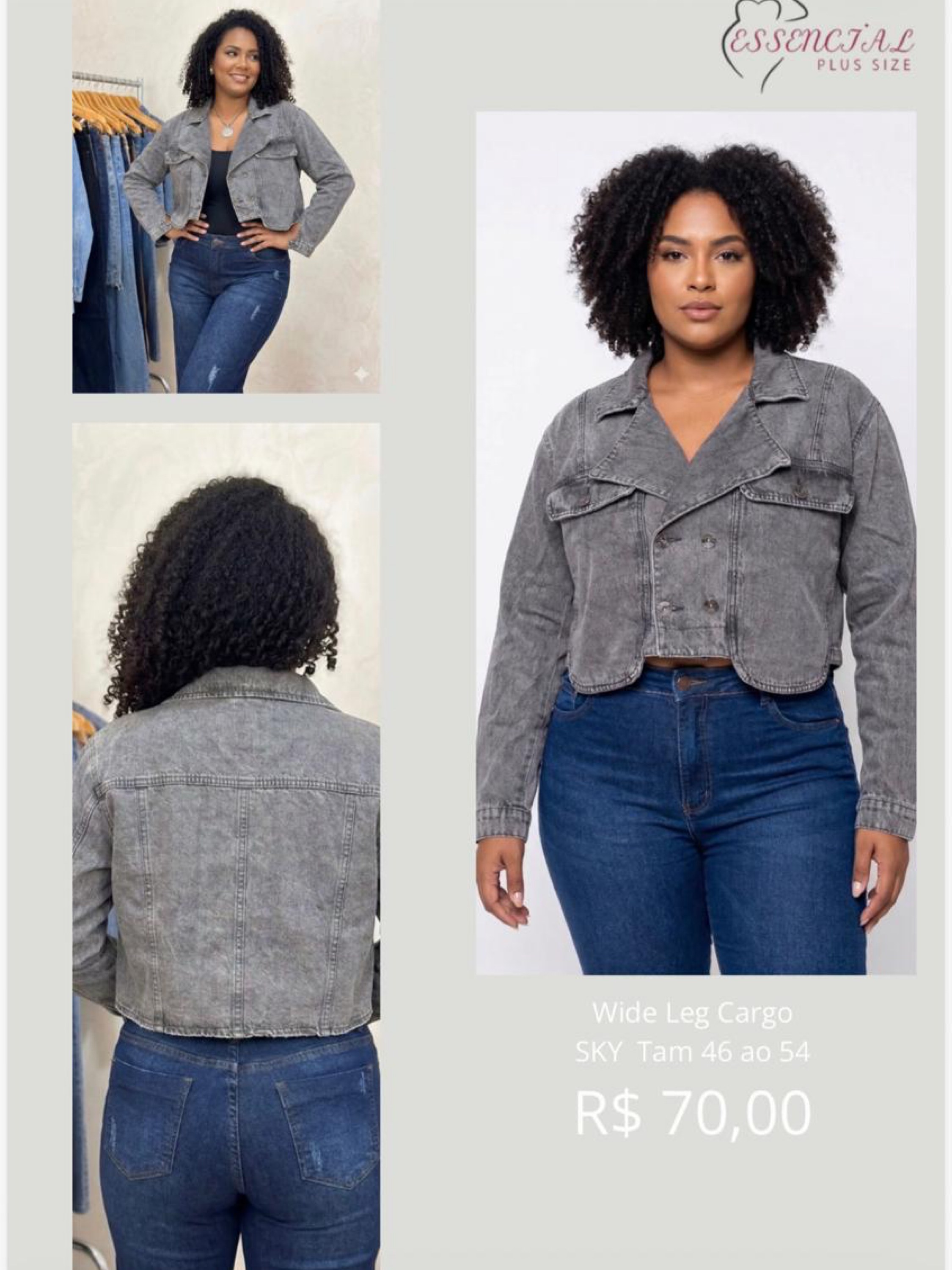 Jaqueta plus size