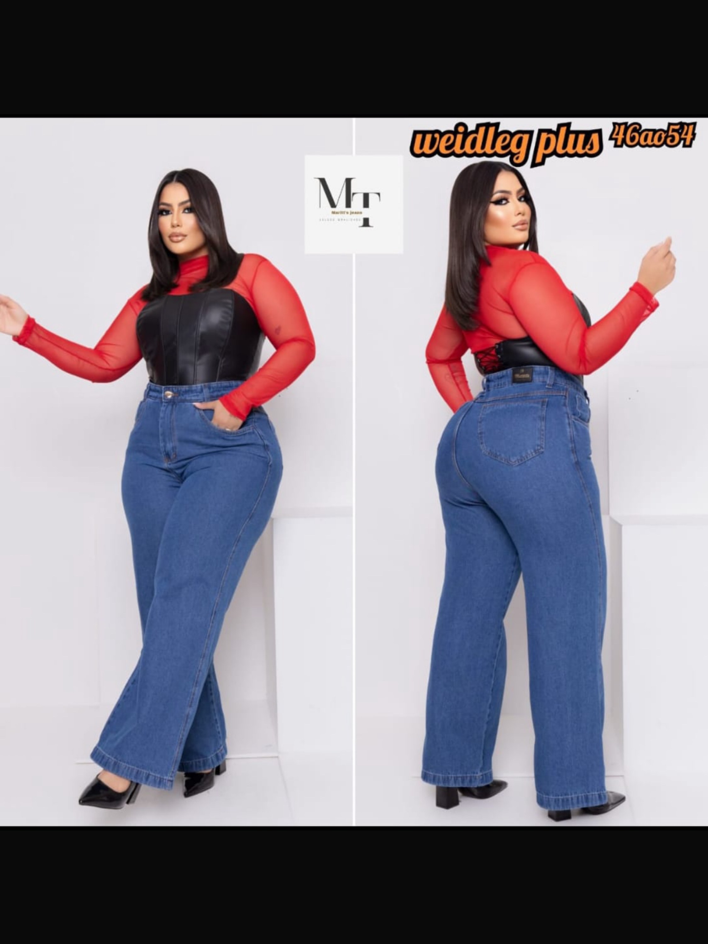Wide leg plus size