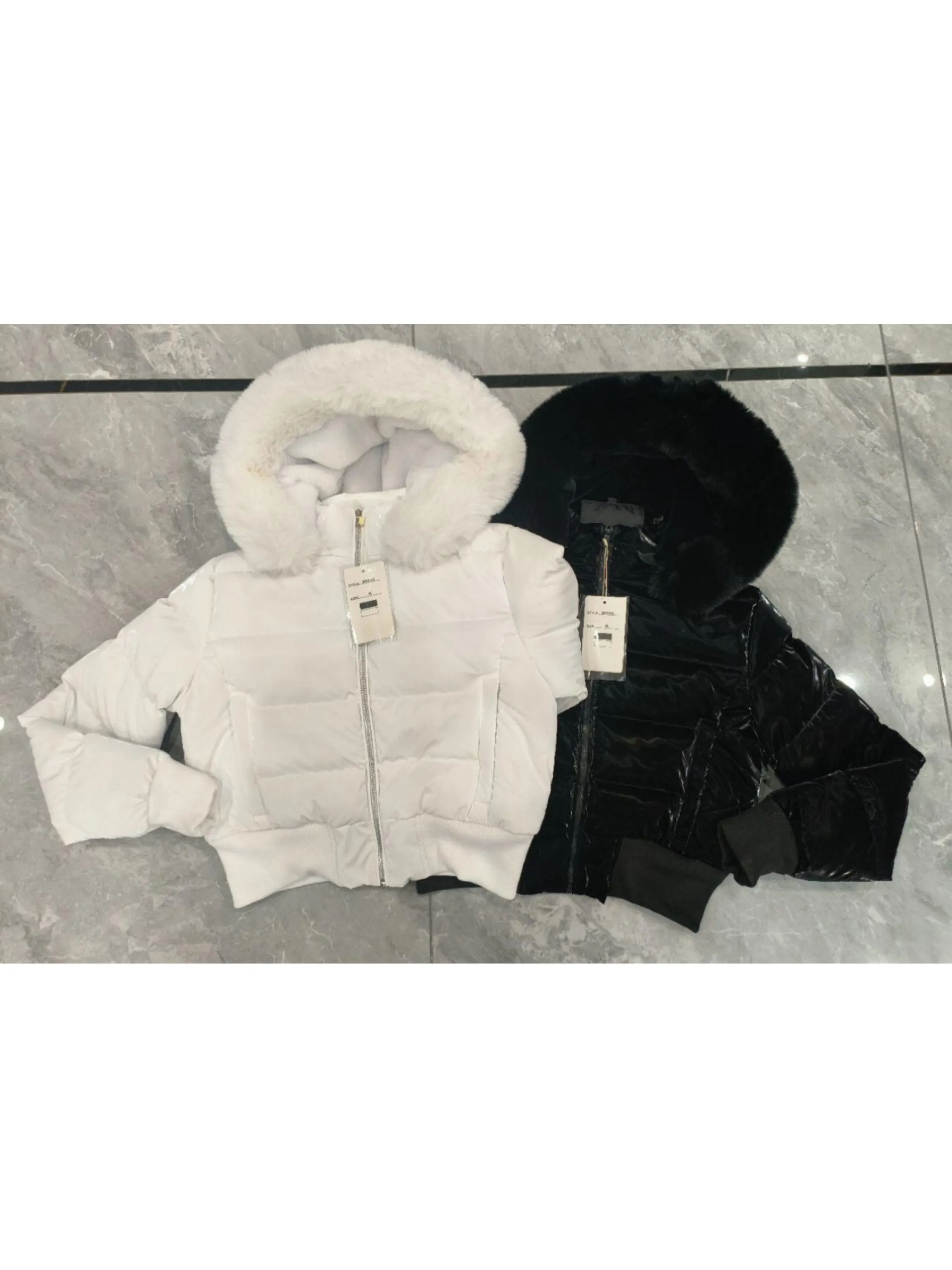 Jaqueta puffer vinil  forrada