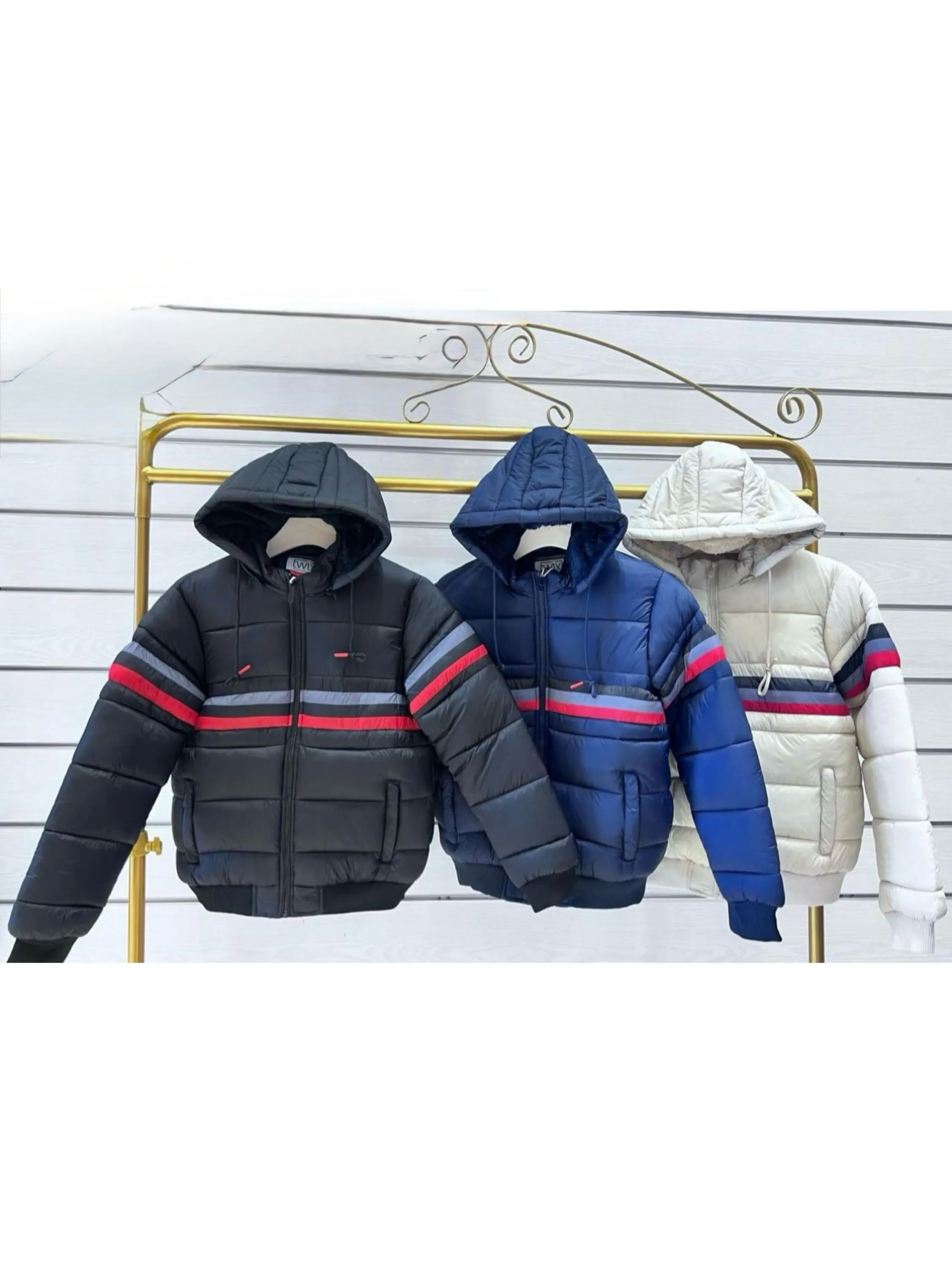 Jaqueta nylon forrada infantil menino