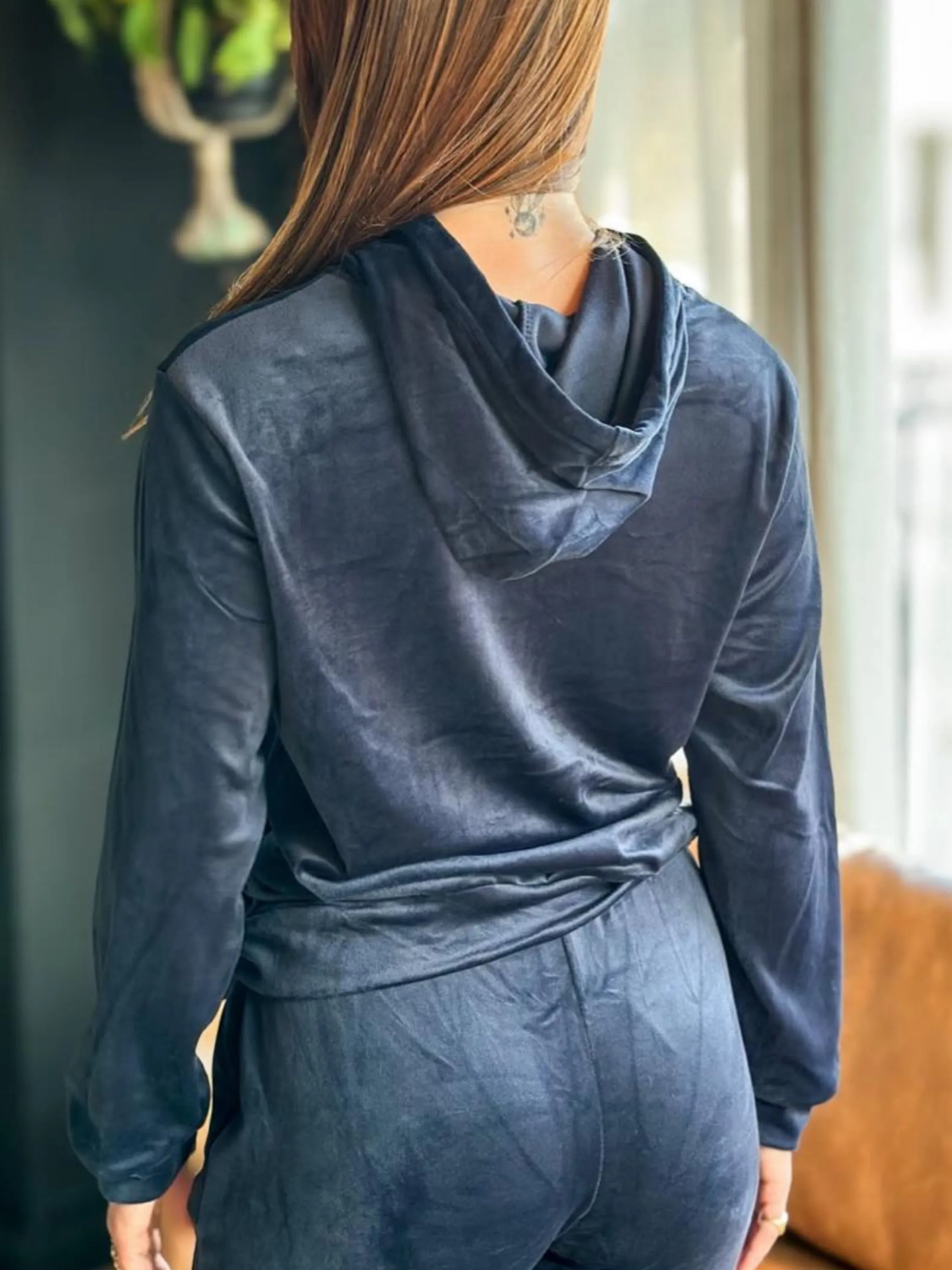 Conjunto veludo feminino