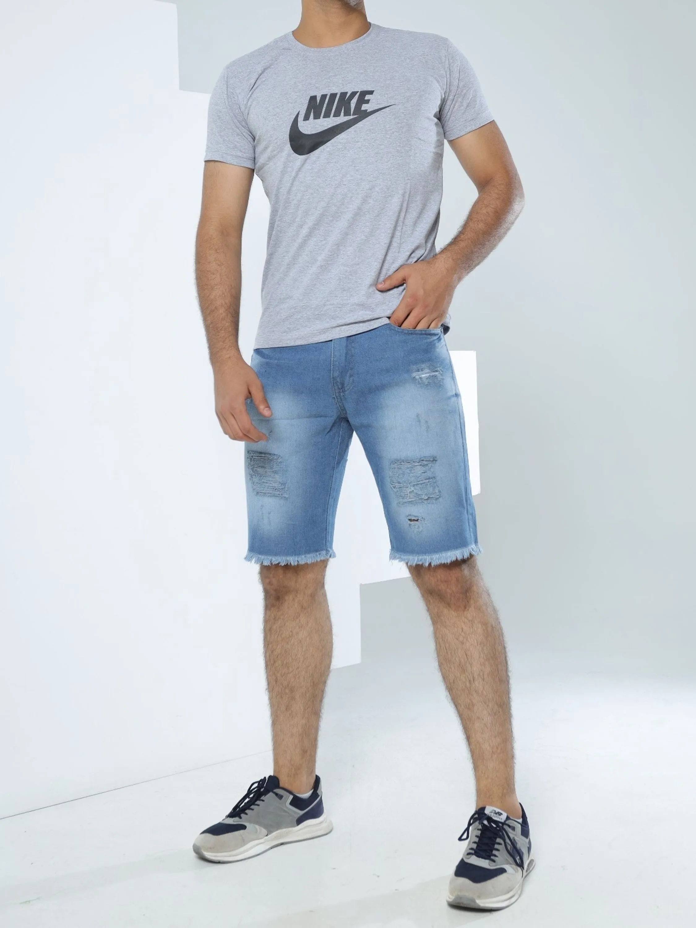 Bermuda jeans masculino sem laycra