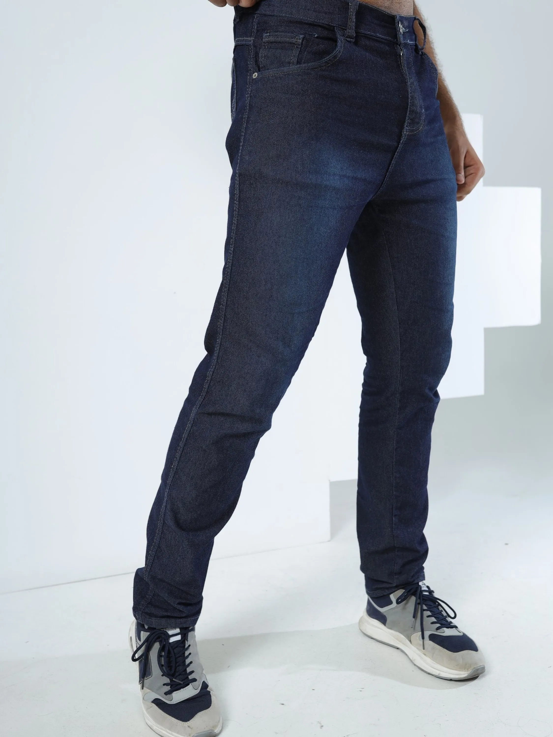 Calça jeans masculina reta tradicional