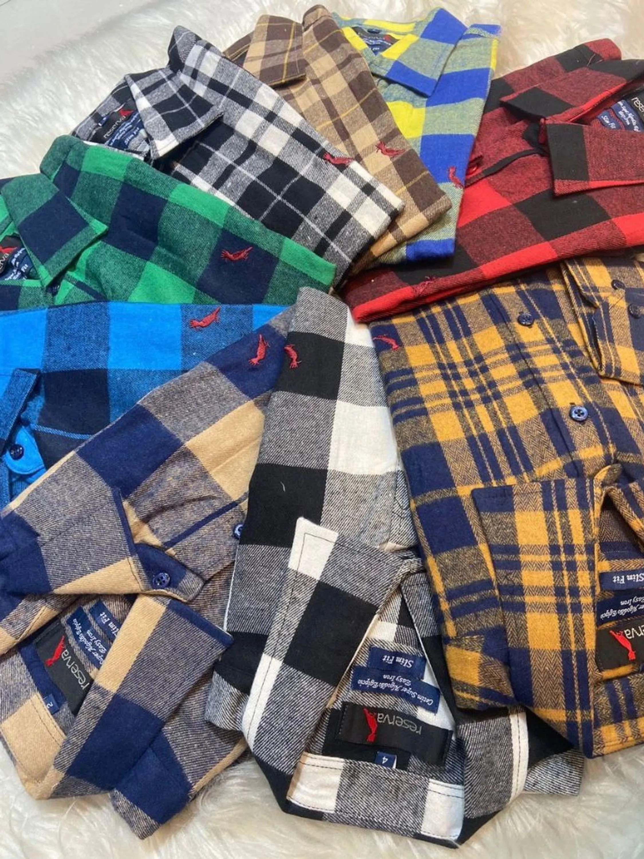 Camisa xadrez masculina flanelada