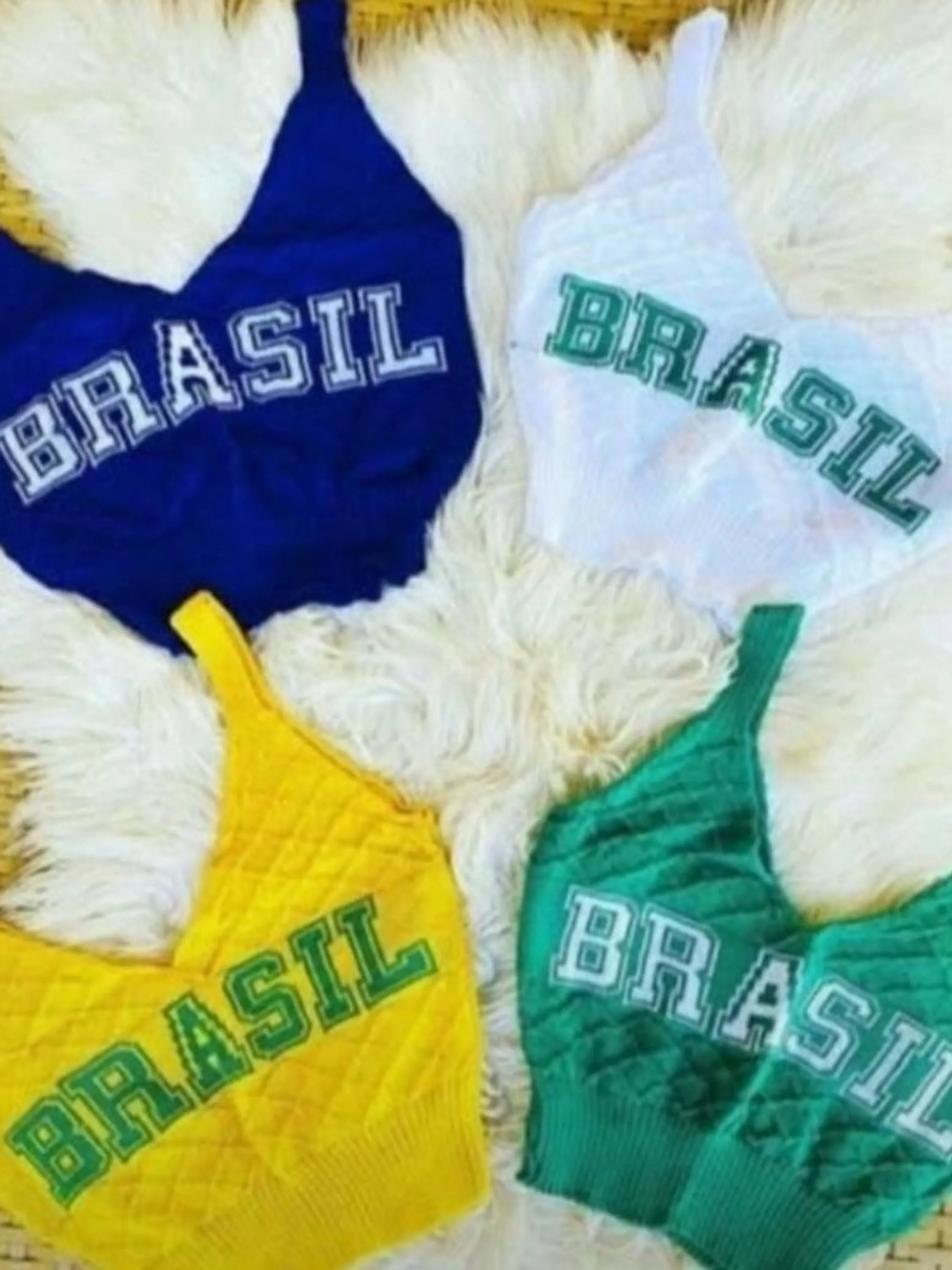 QUEIMA ESTOQUE - Cropped Tricot BRASIL