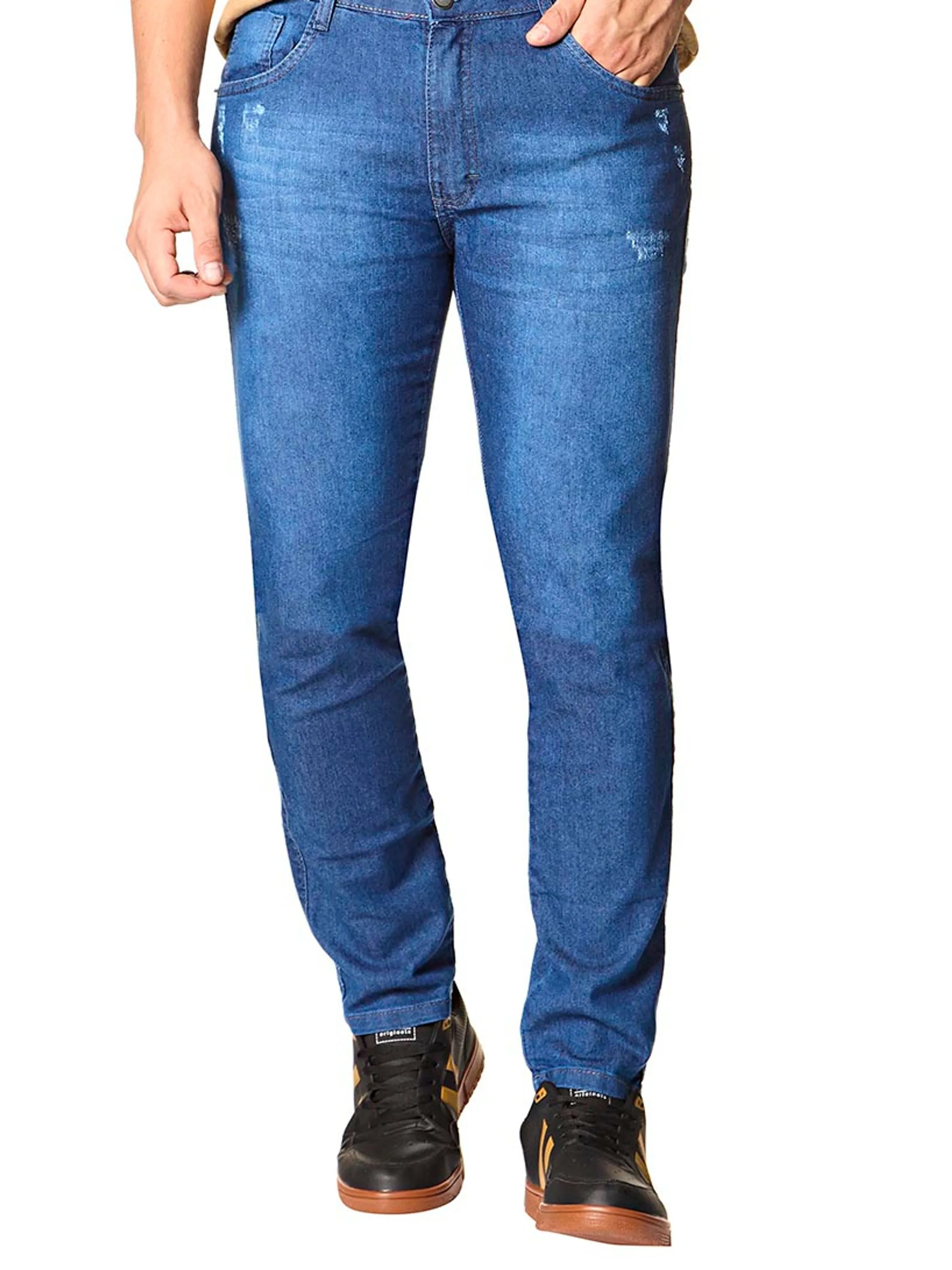 Calça Jeans Slim fit com elastano