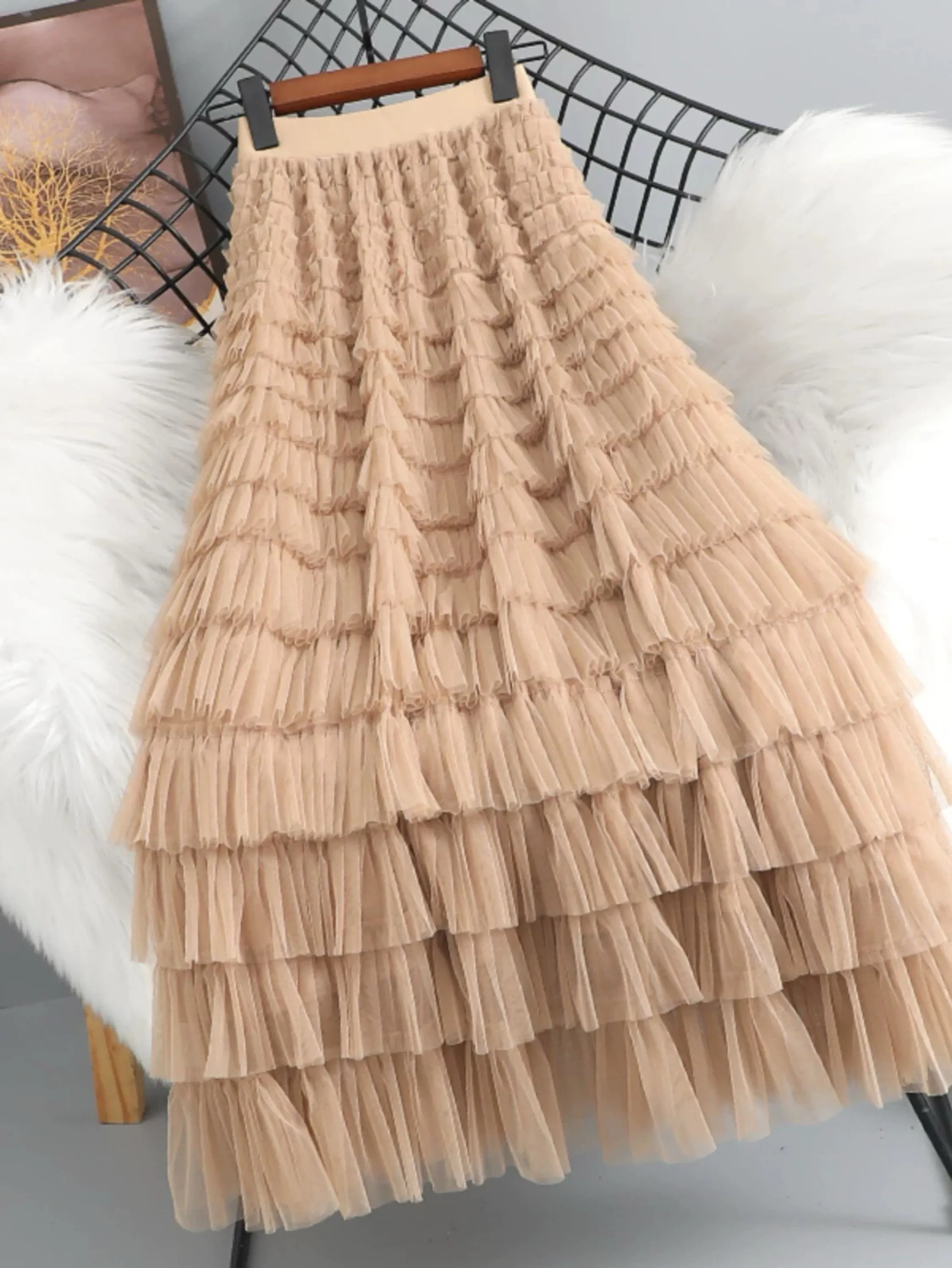 Saia de tule feminino(fábrica da China)
