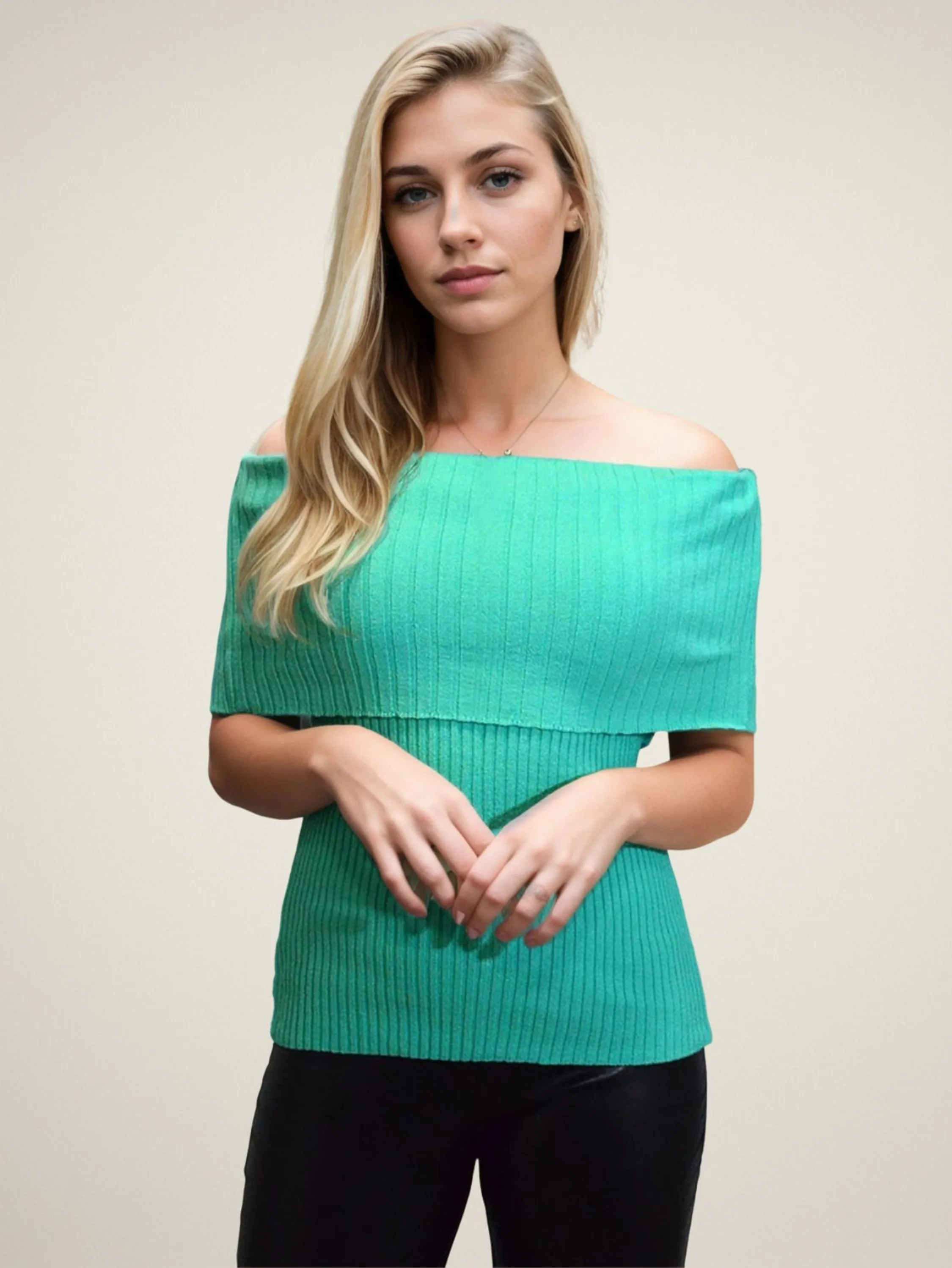 Blusa Manga Curta Tricot Ciganinha