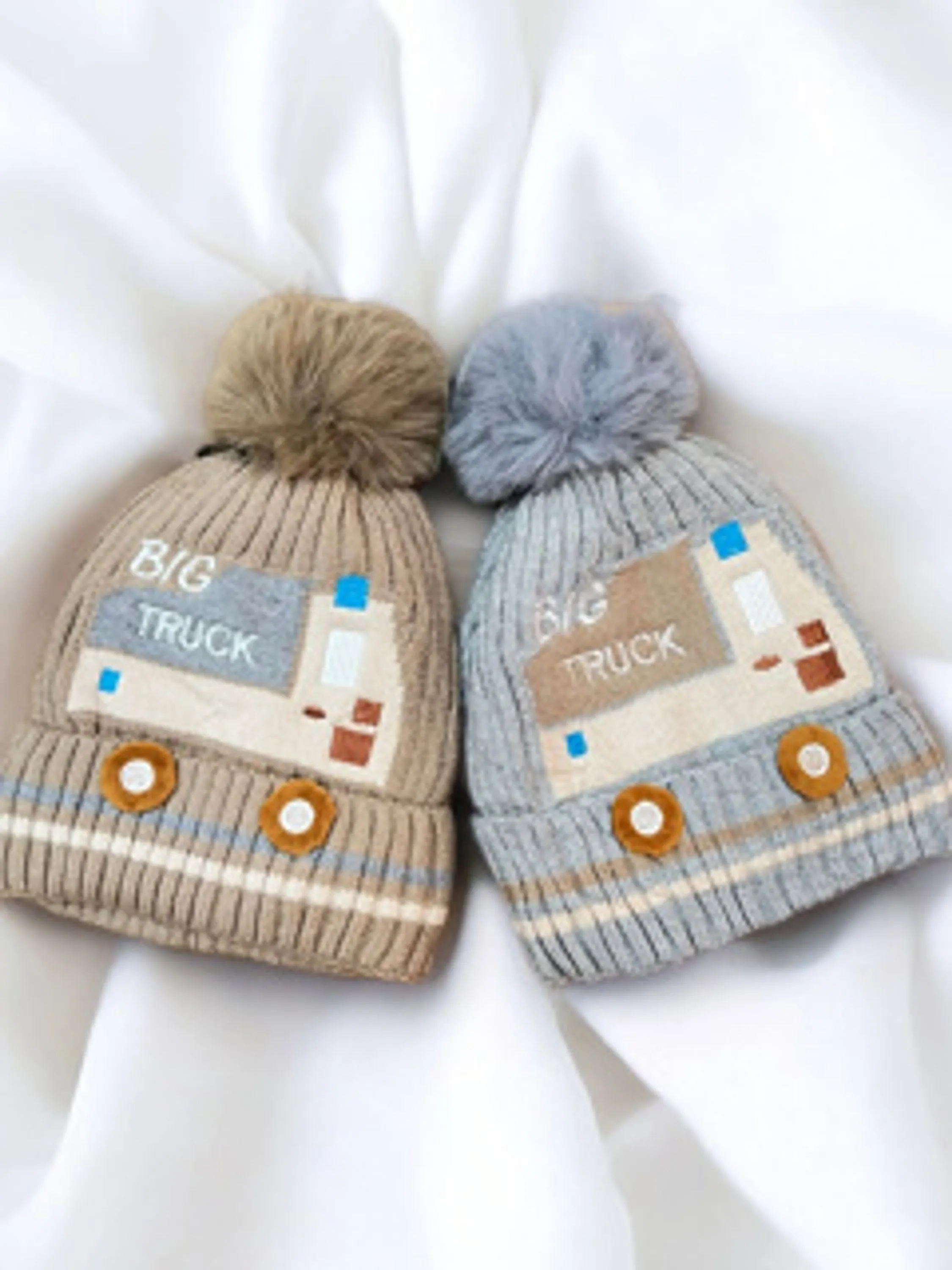 Touca Gorro Juvenil De Desenho Carro, Onibus Com Pompom Toca de Criança Inverno CRIANÇA